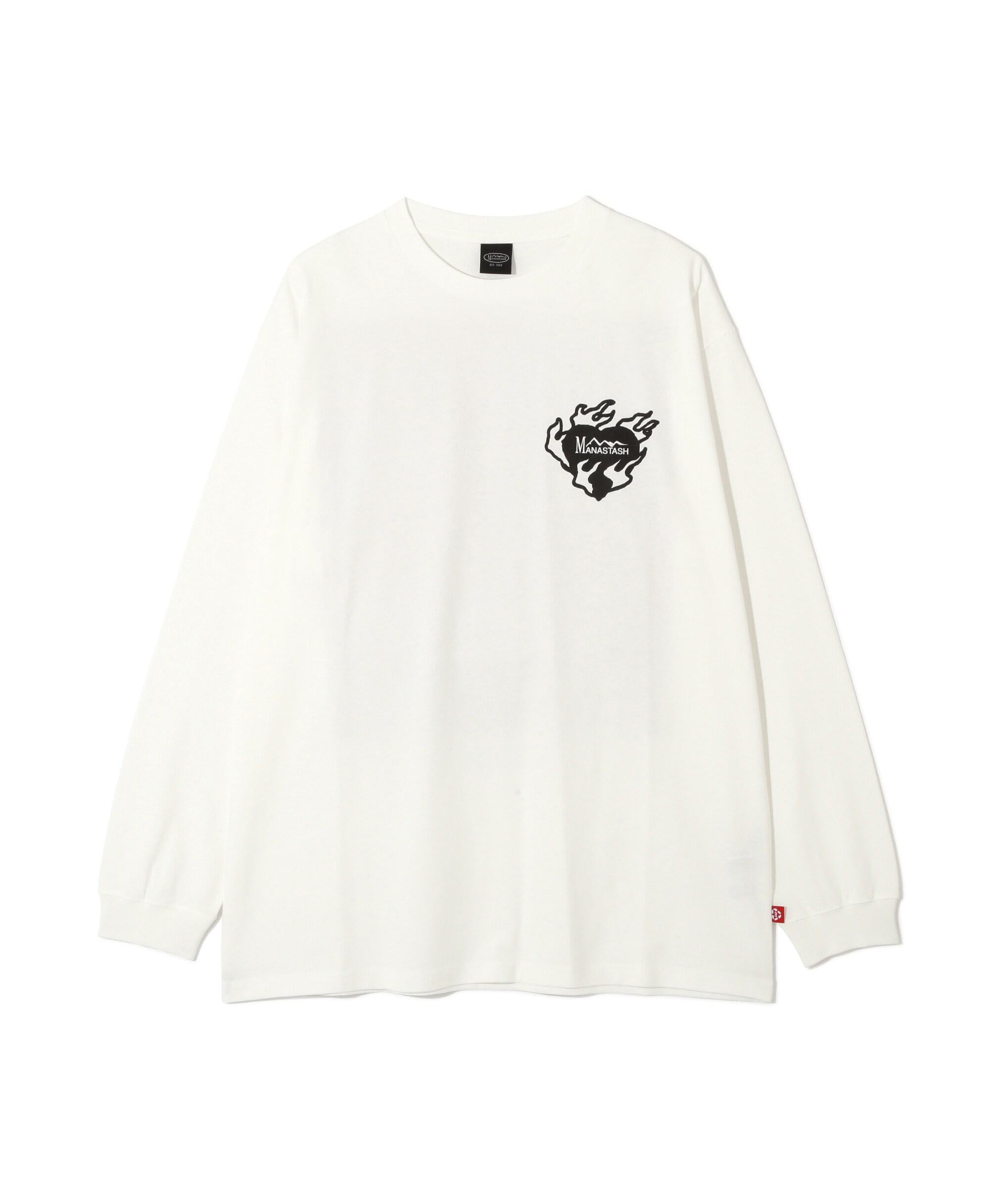 MANASTASH/マナスタッシュ/RE:CTN L/S TEE BANDANA ホワイト