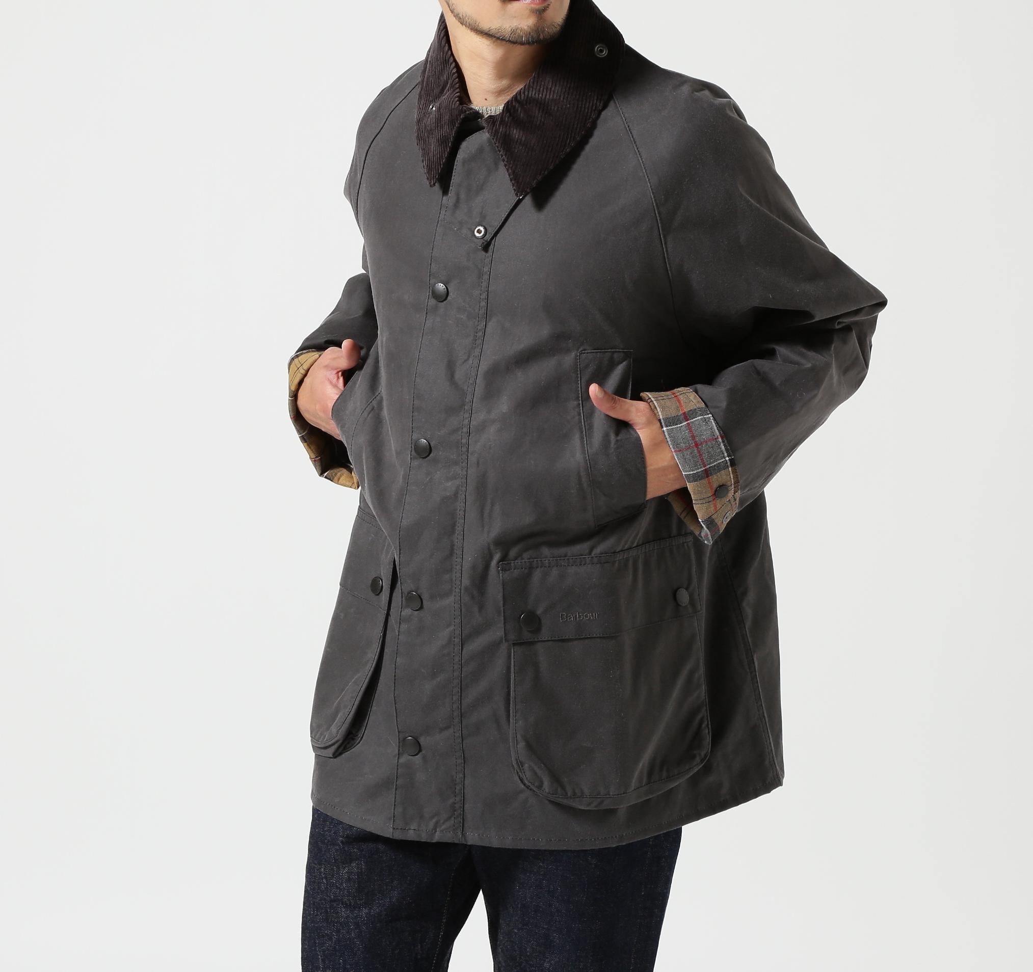 Raou <バブアー OX WAX REDALE オーバーサイズビデイルワックス グレー