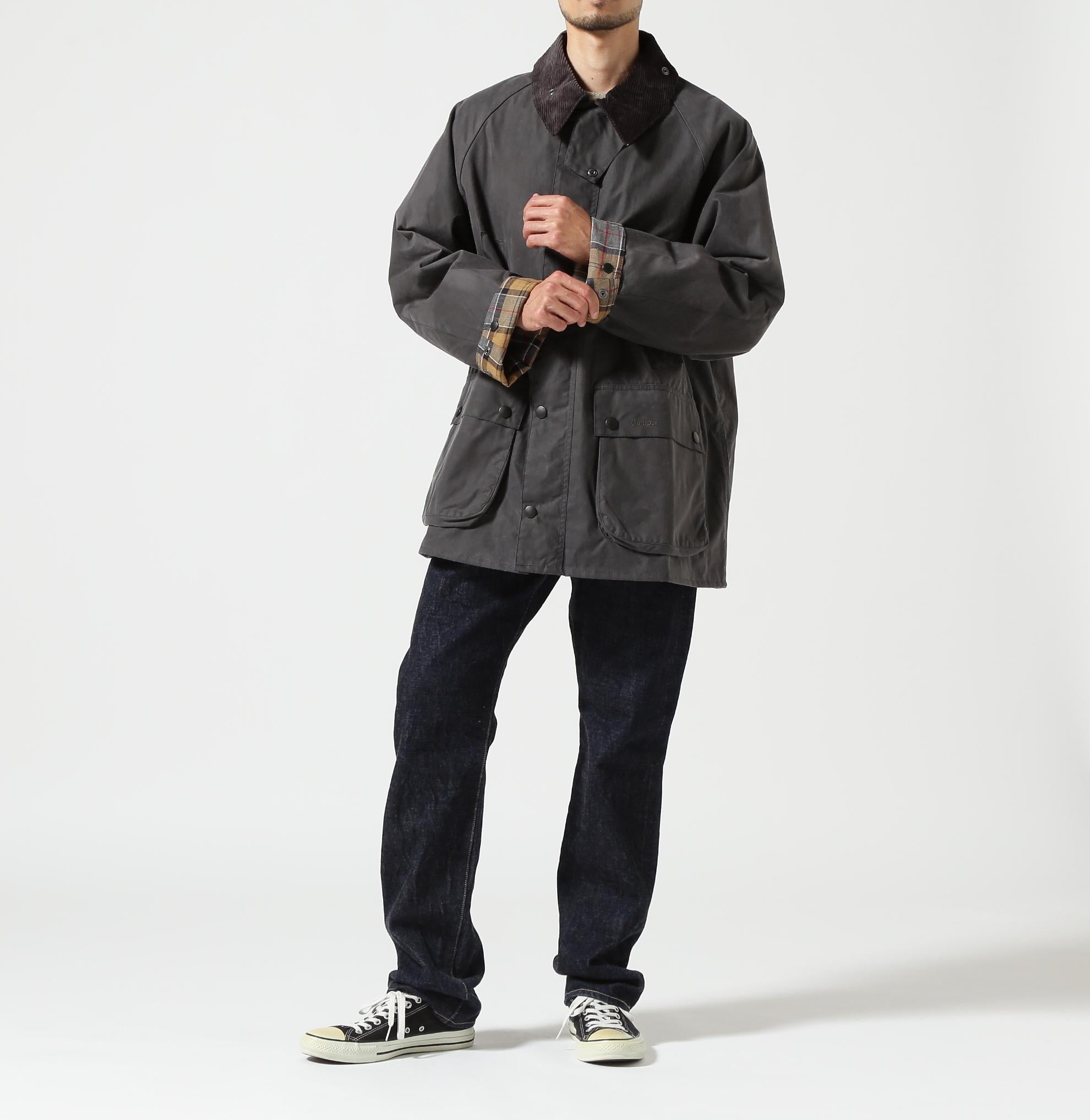 Raou <バブアー OX WAX REDALE オーバーサイズビデイルワックス グレー