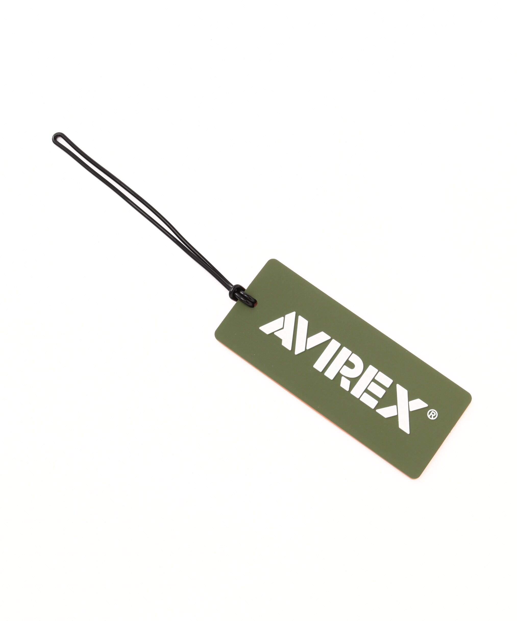 AVI>EX LUGGAGE TAG LOGO / アヴィレックス ラゲッジタグ ロゴ オリーブ