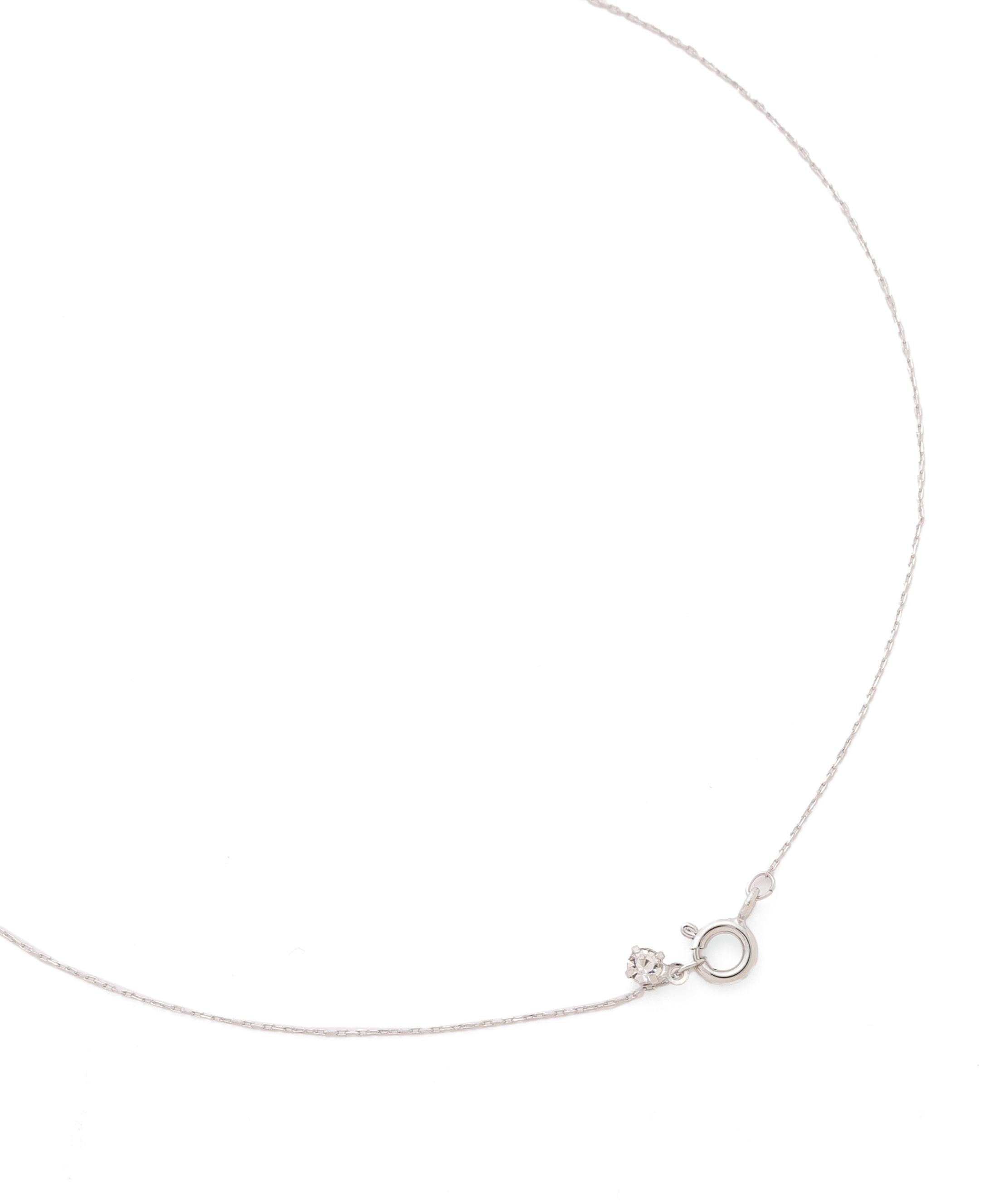 Cubic プチハートネックレス ピンク