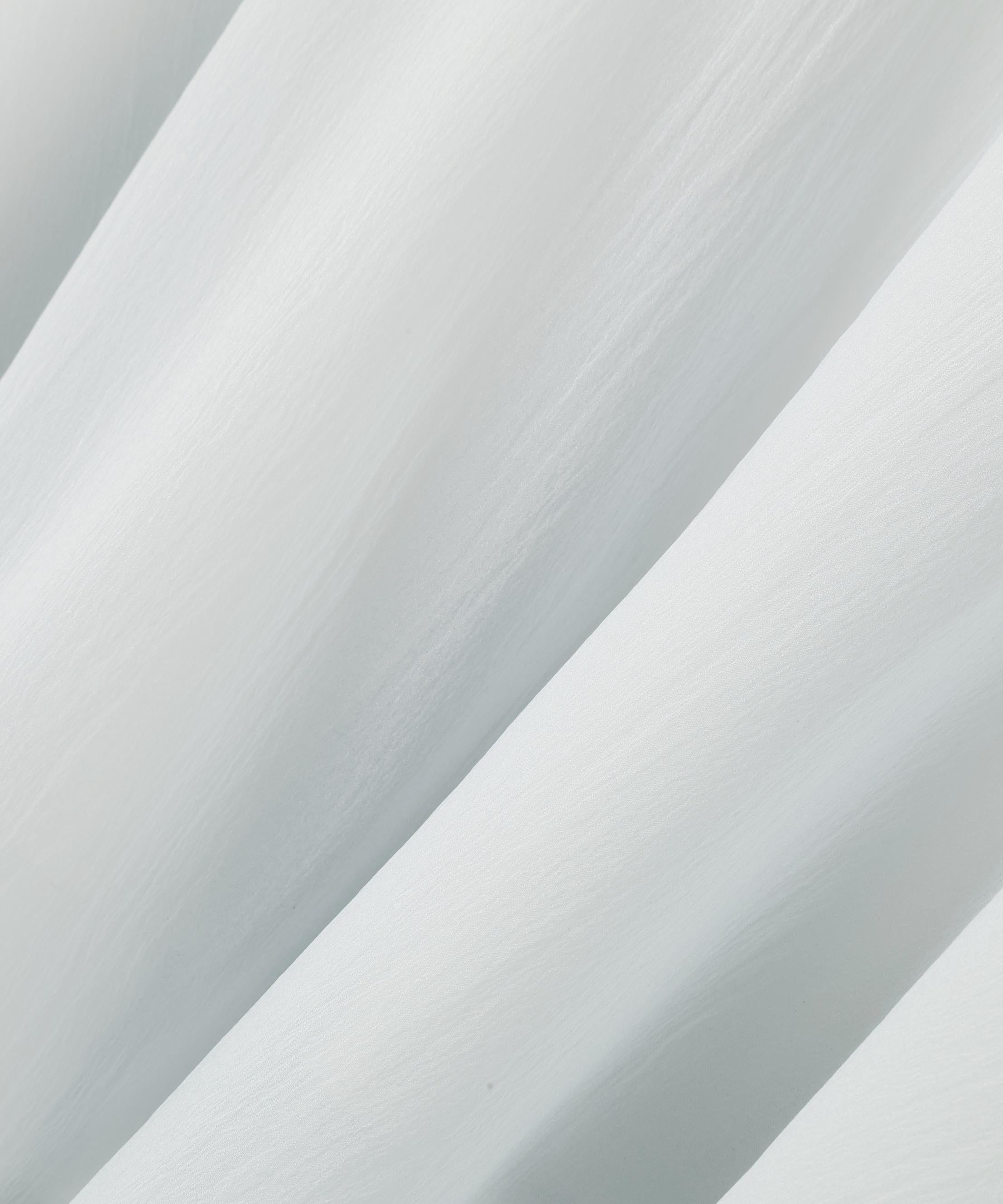 シアーペプラムブラウス ミントブルー