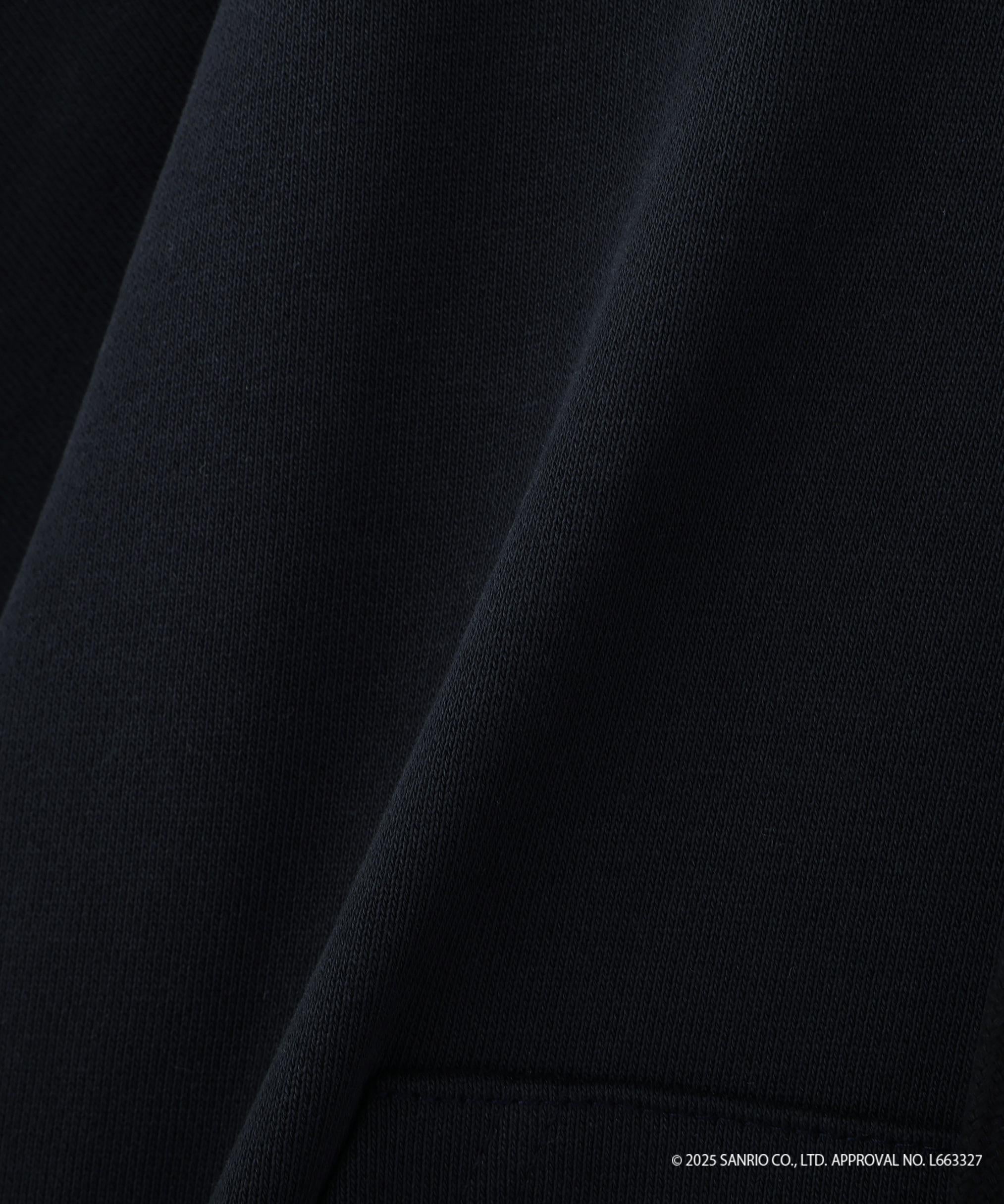 〈メロクロコラボ〉ジップパーカー ブラック