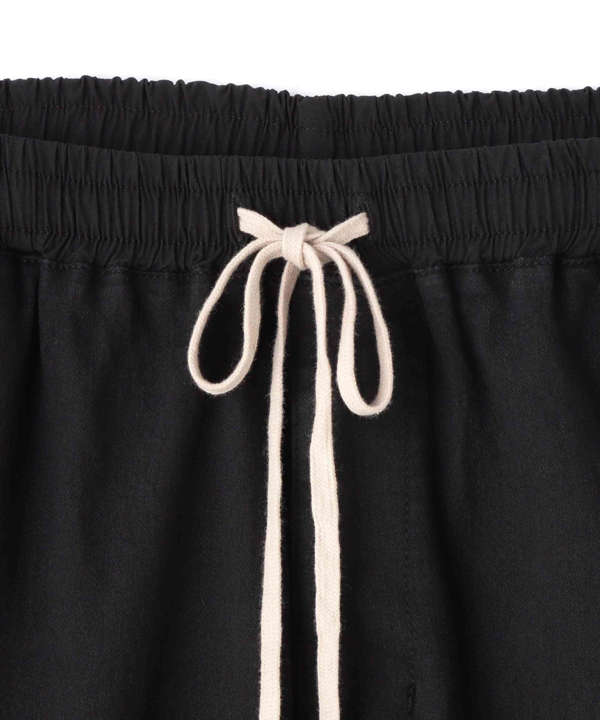 DankeSchon/ダンケシェーン/TC RLK F>ONTZIP PANTS/TCブラックフロントジップパンツ ブラック