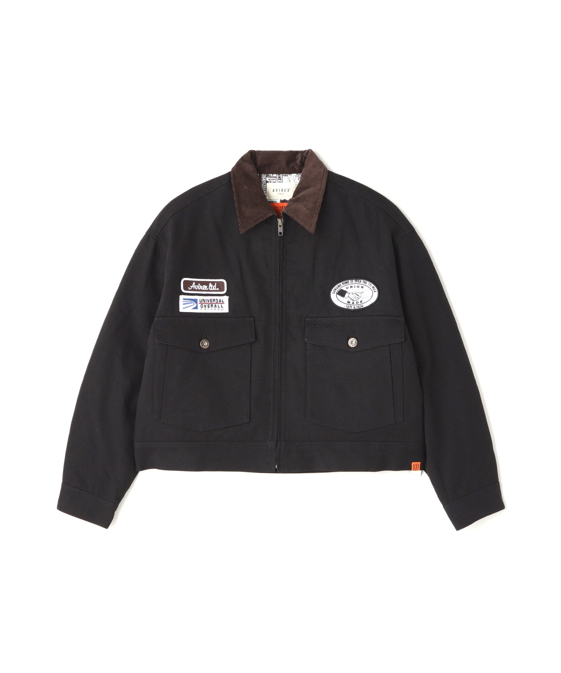 《AVI>EX × UNIVE>SAL OVE>ALL》WO>K JACKET WOMAN / ワークジャケット / アヴィレックス ブラック
