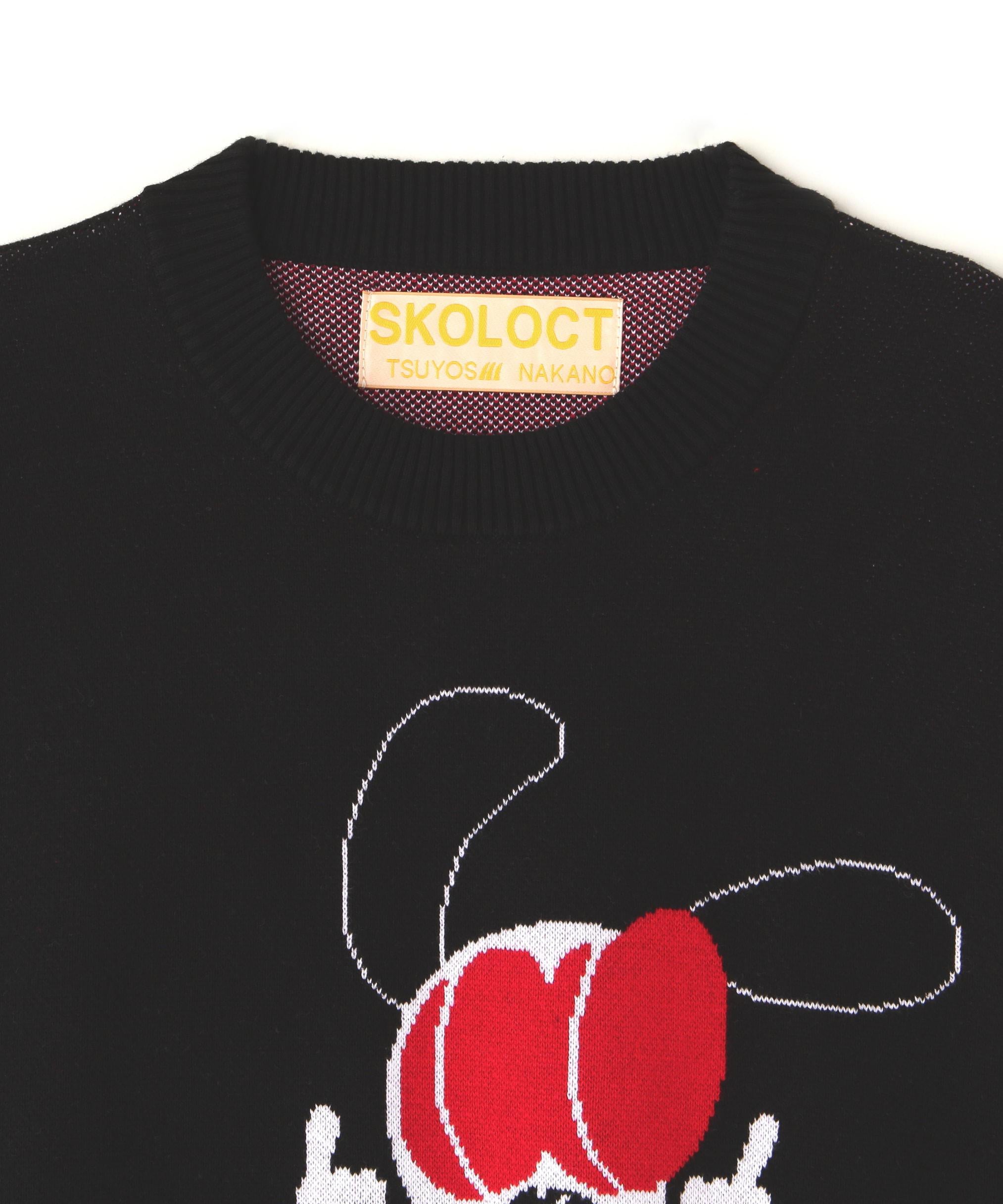 SKOLOCT×WHITELAND/スコロクト×ホワイトランド/FxxK PULL KNIT ブラック