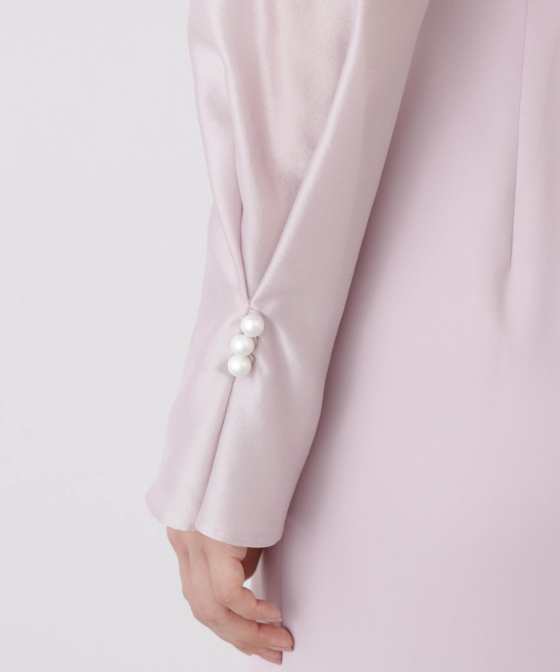 ◆パールスリーブドッキングワンピース ライラック2