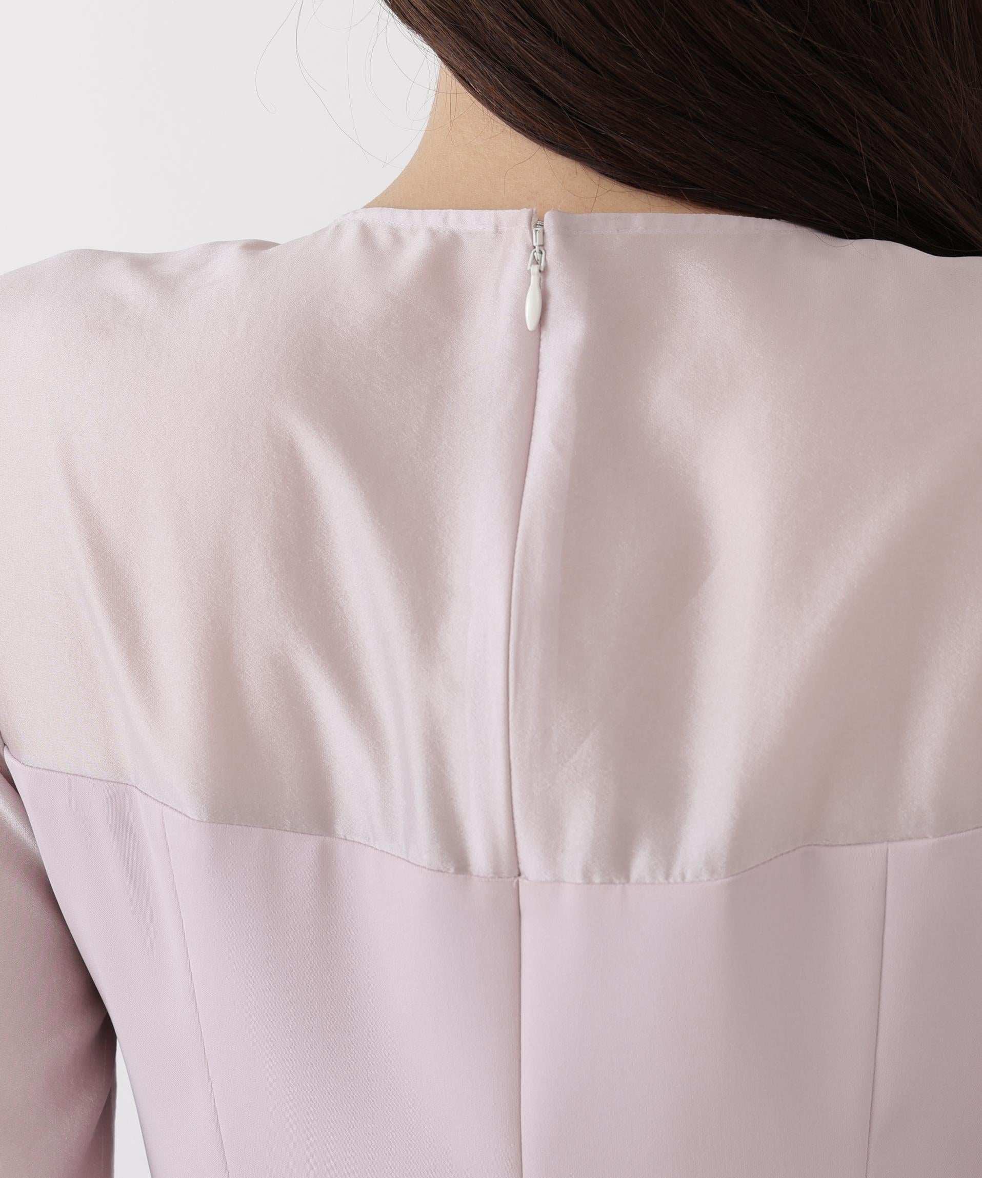 ◆パールスリーブドッキングワンピース ライラック2