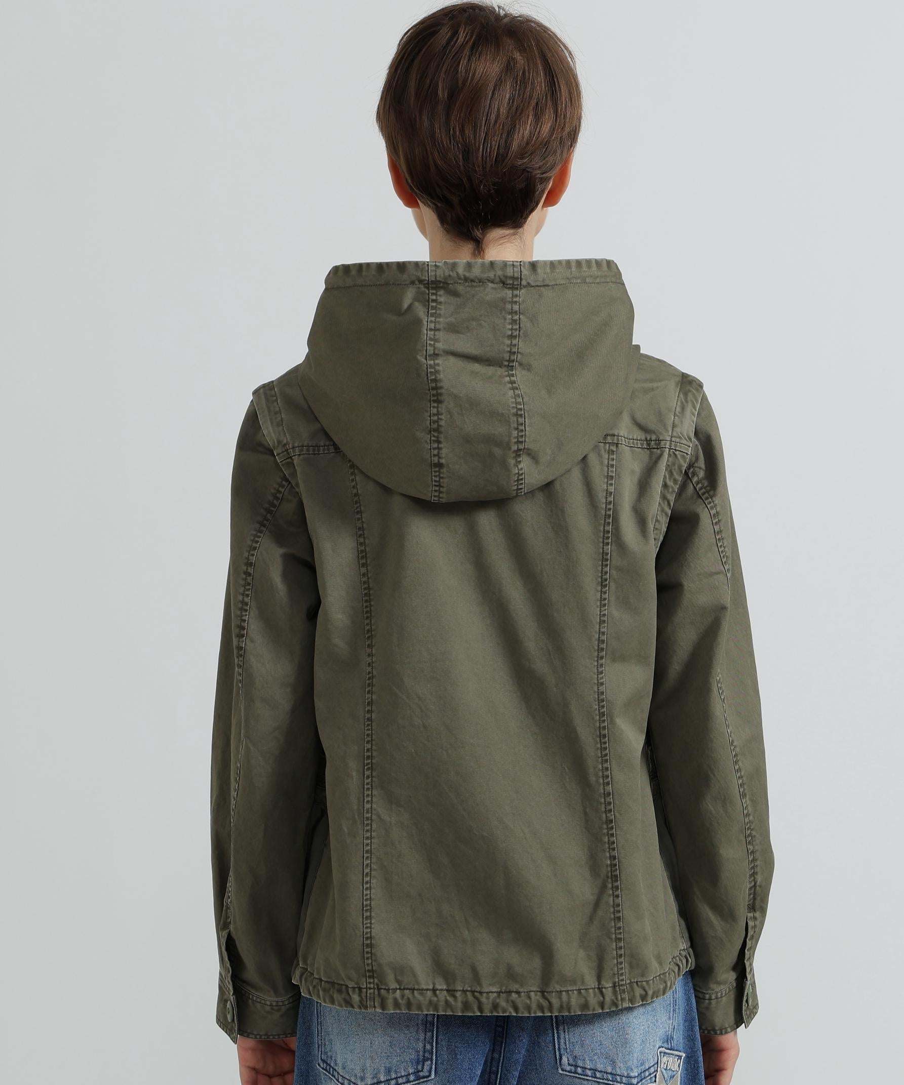 《WOMAN》MILITARY ZIP POCKET DETACHABLE JACKET オリーブ