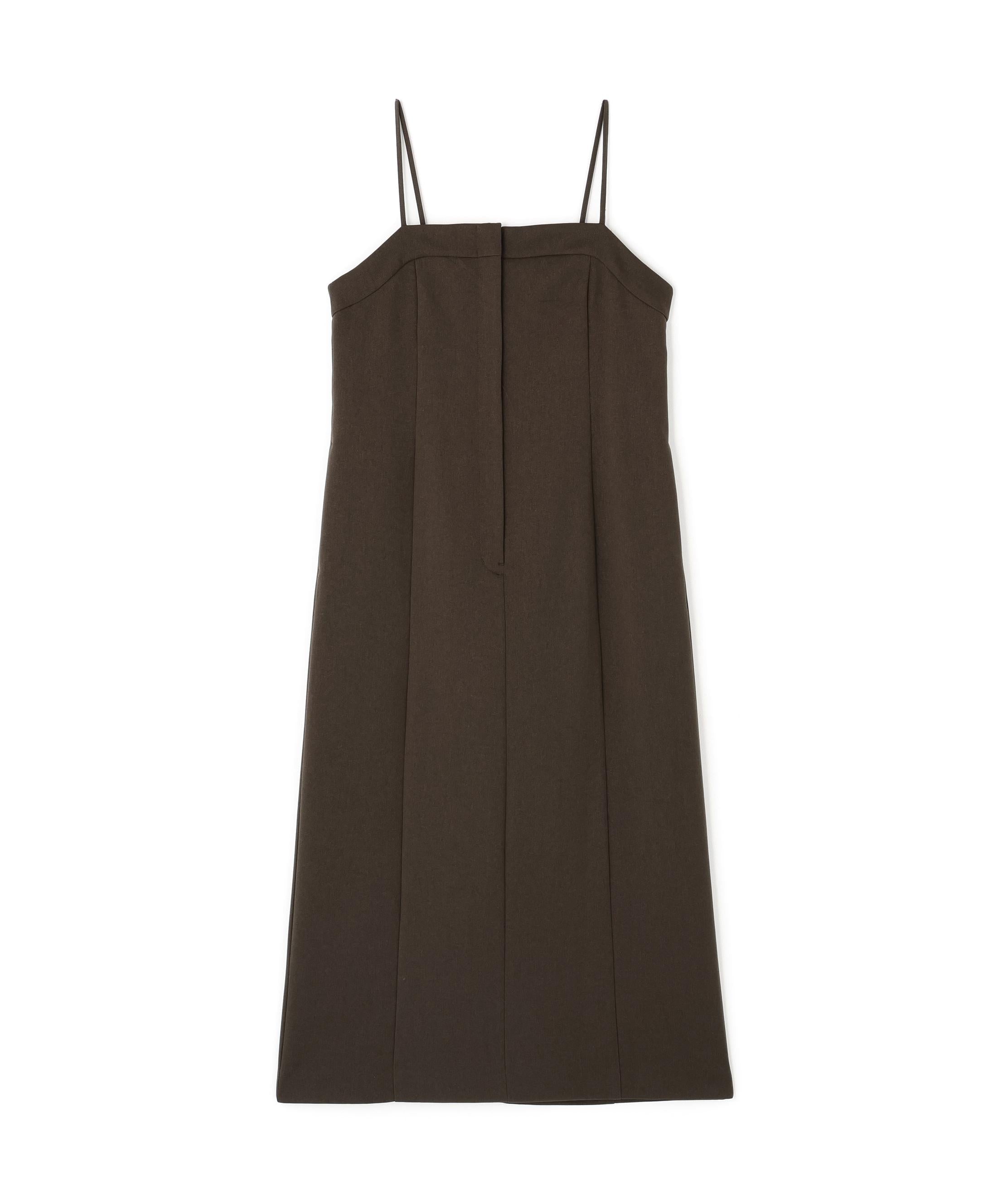 キャミワンピース ダークブラウン1
