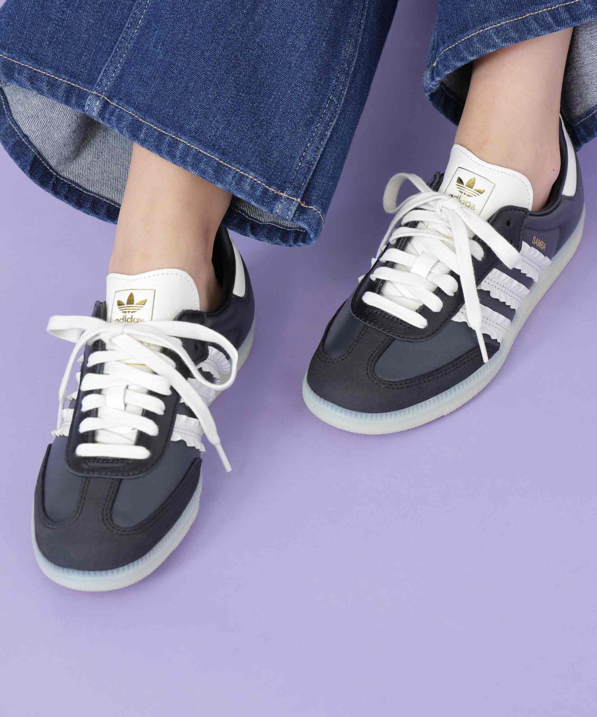 〈adidas〉SAMBA OG W ブラック