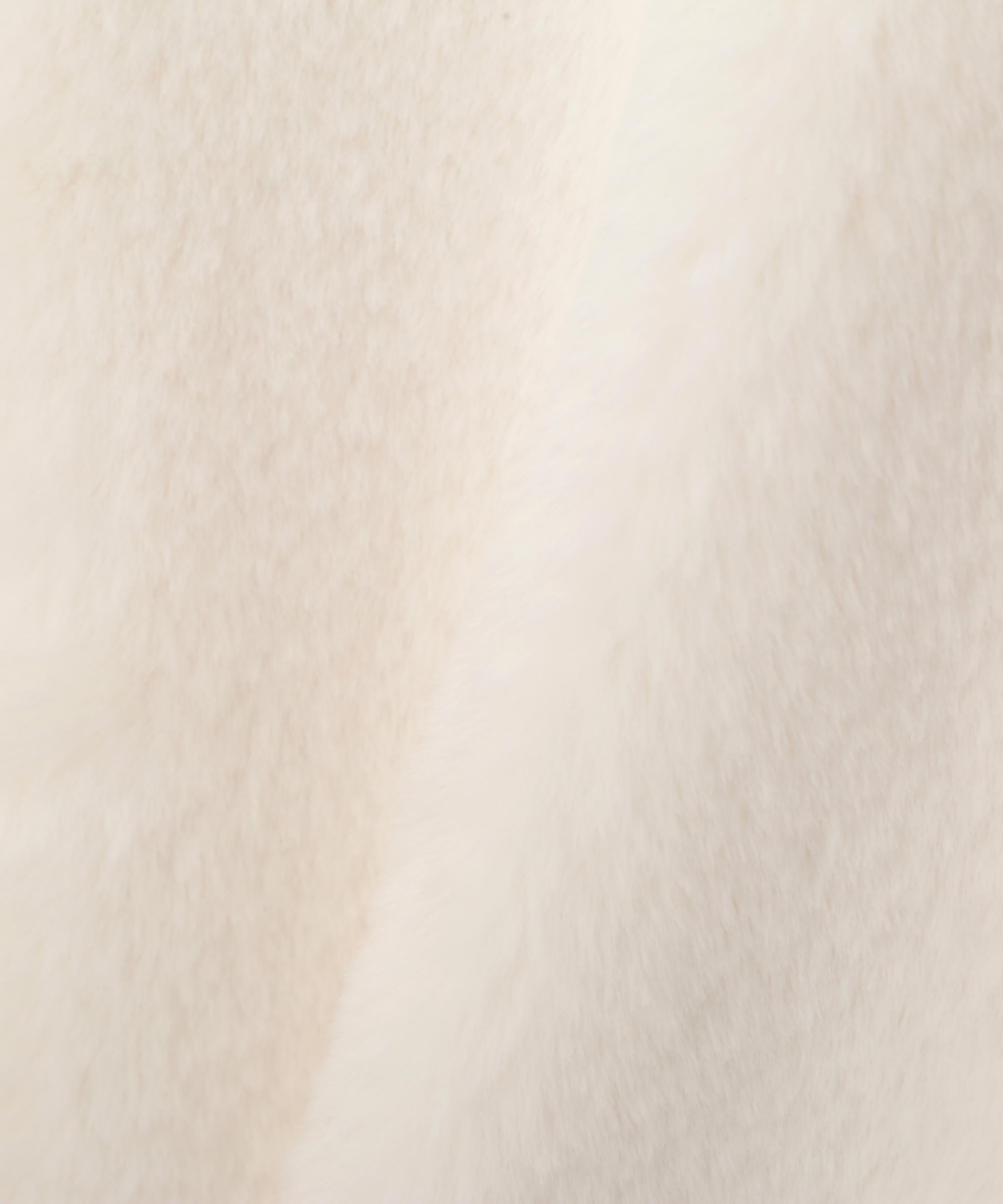 フェイクファーフーディー ホワイト