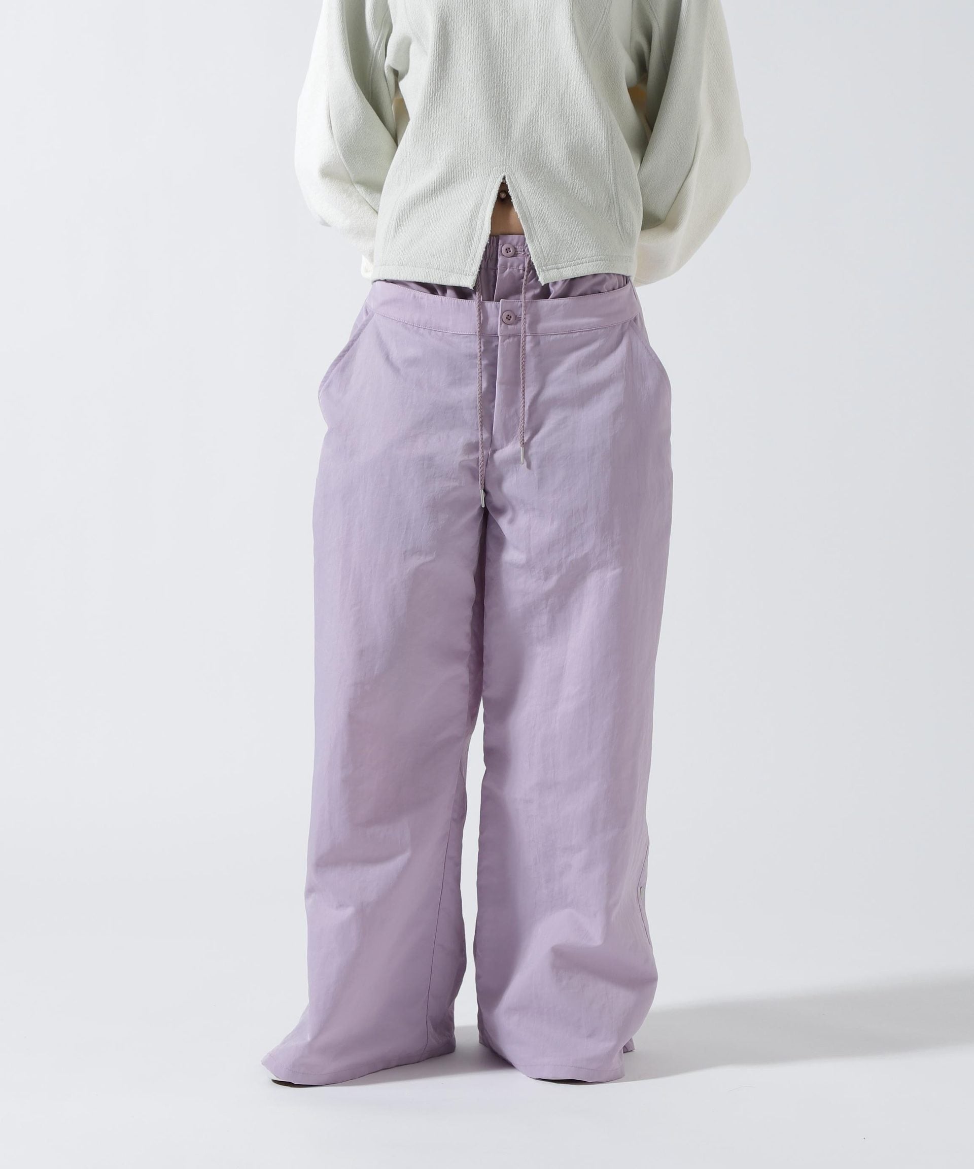 AULA AILA(アウラ アイラ)別注 WIDEPANTS ラベンダー7