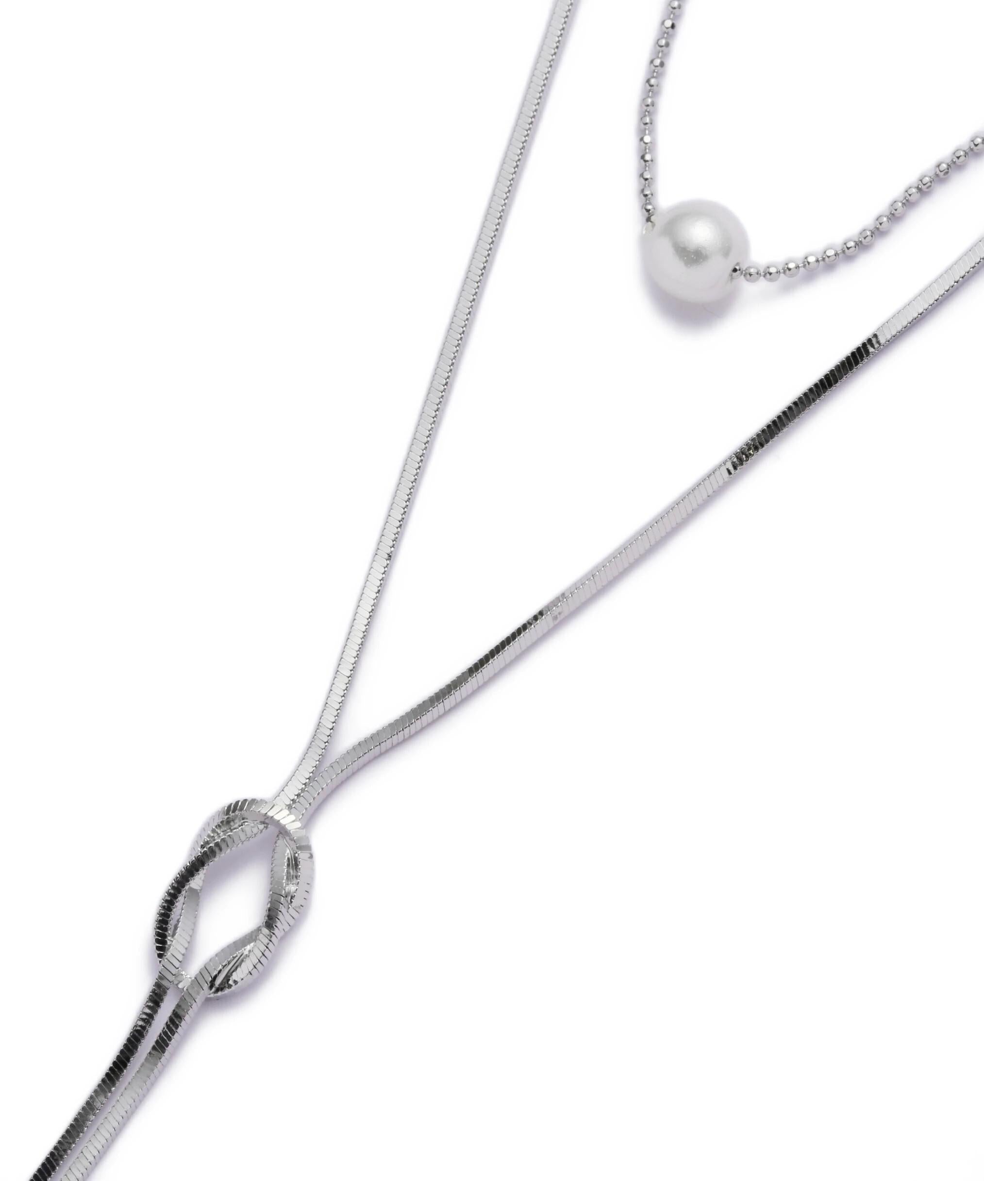 3wayノットネックレス シルバー