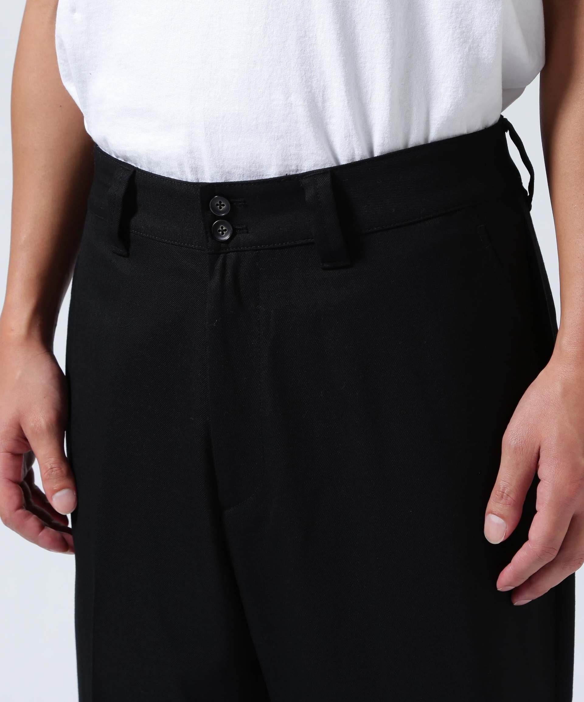 Toironier/トワロニエ/Adjust Hem Military Tr ブラック