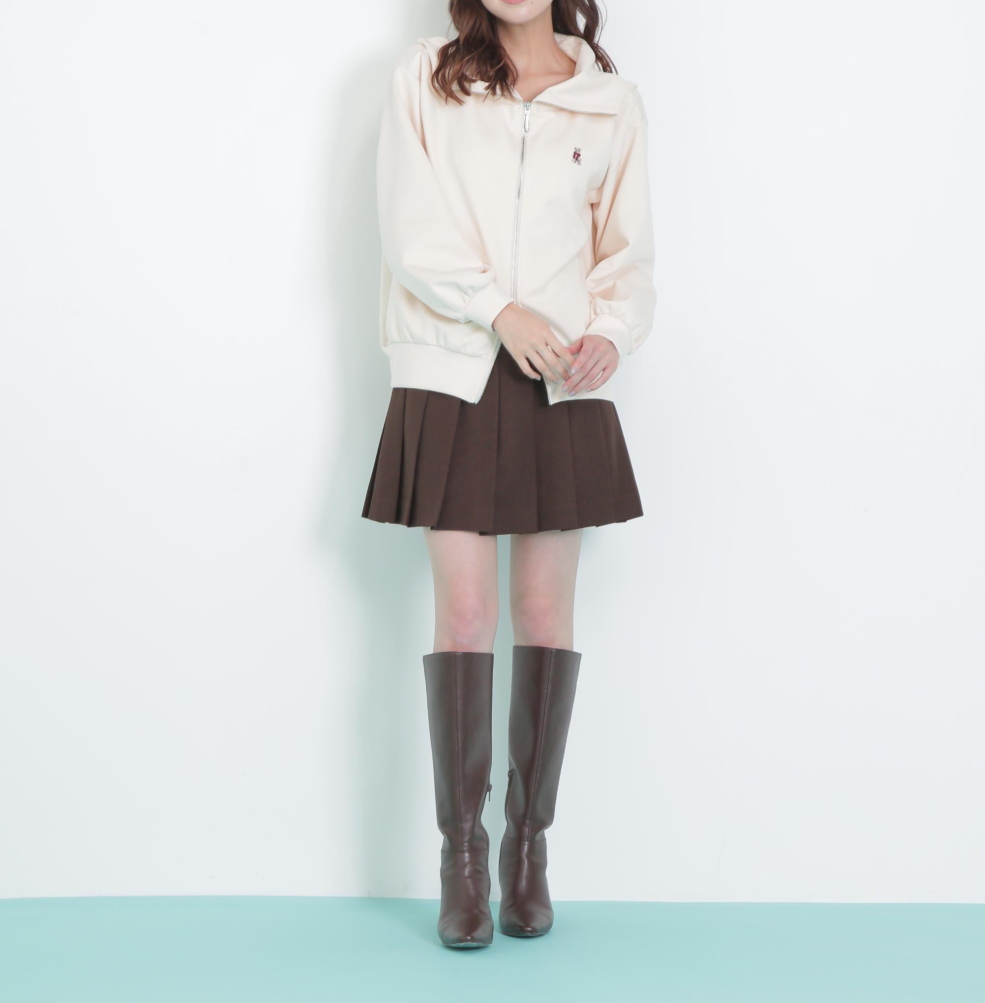 <BEARシリーズ>ビックフードパーカー エクリュ