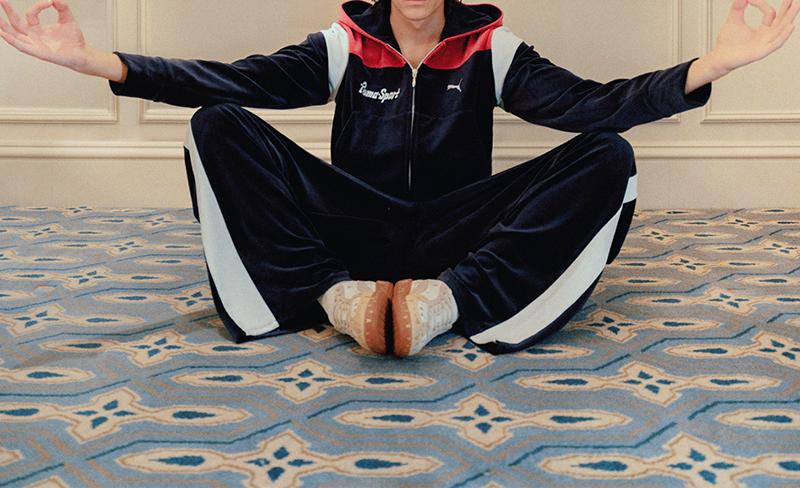 PUMA×MASU/プーマ×エムエーエスユー/ T7 WIDE TRACK PANTS ネイビー