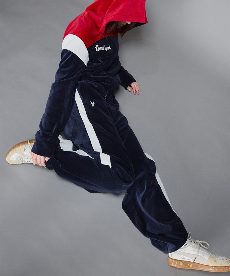 PUMA×MASU/プーマ×エムエーエスユー/ T7 WIDE TRACK PANTS ネイビー