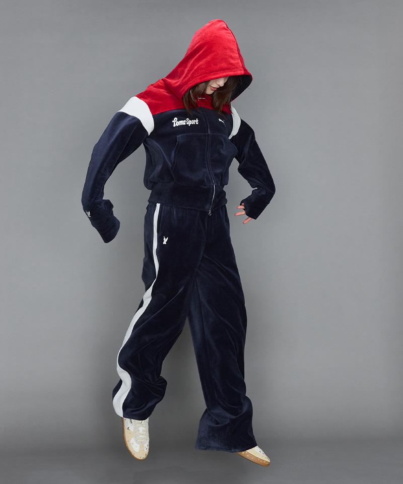 PUMA×MASU/プーマ×エムエーエスユー/ T7 WIDE TRACK PANTS ネイビー