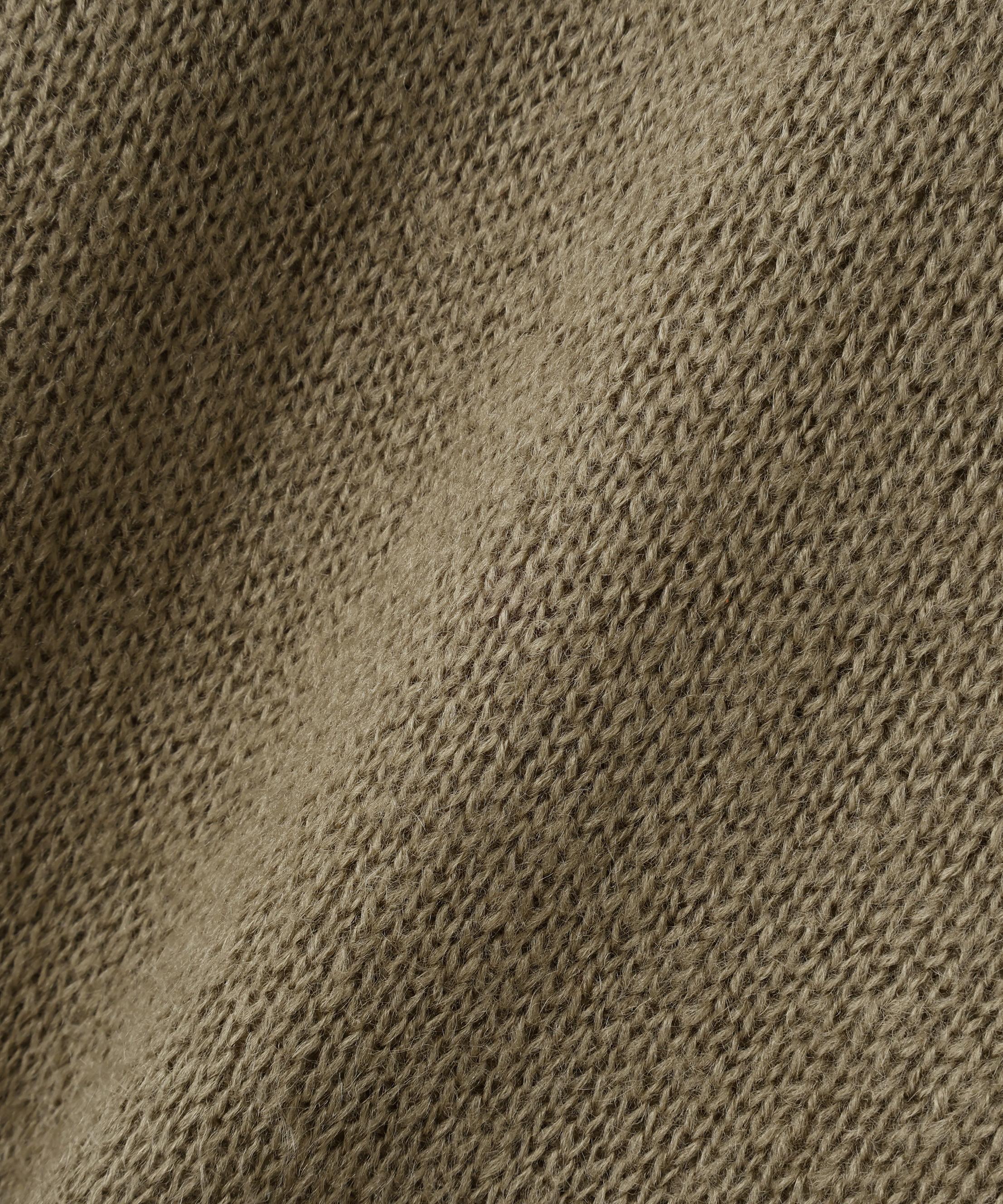 B omnivore/ビーオムニボー 起毛KNIT HAND JACKET ベージュ