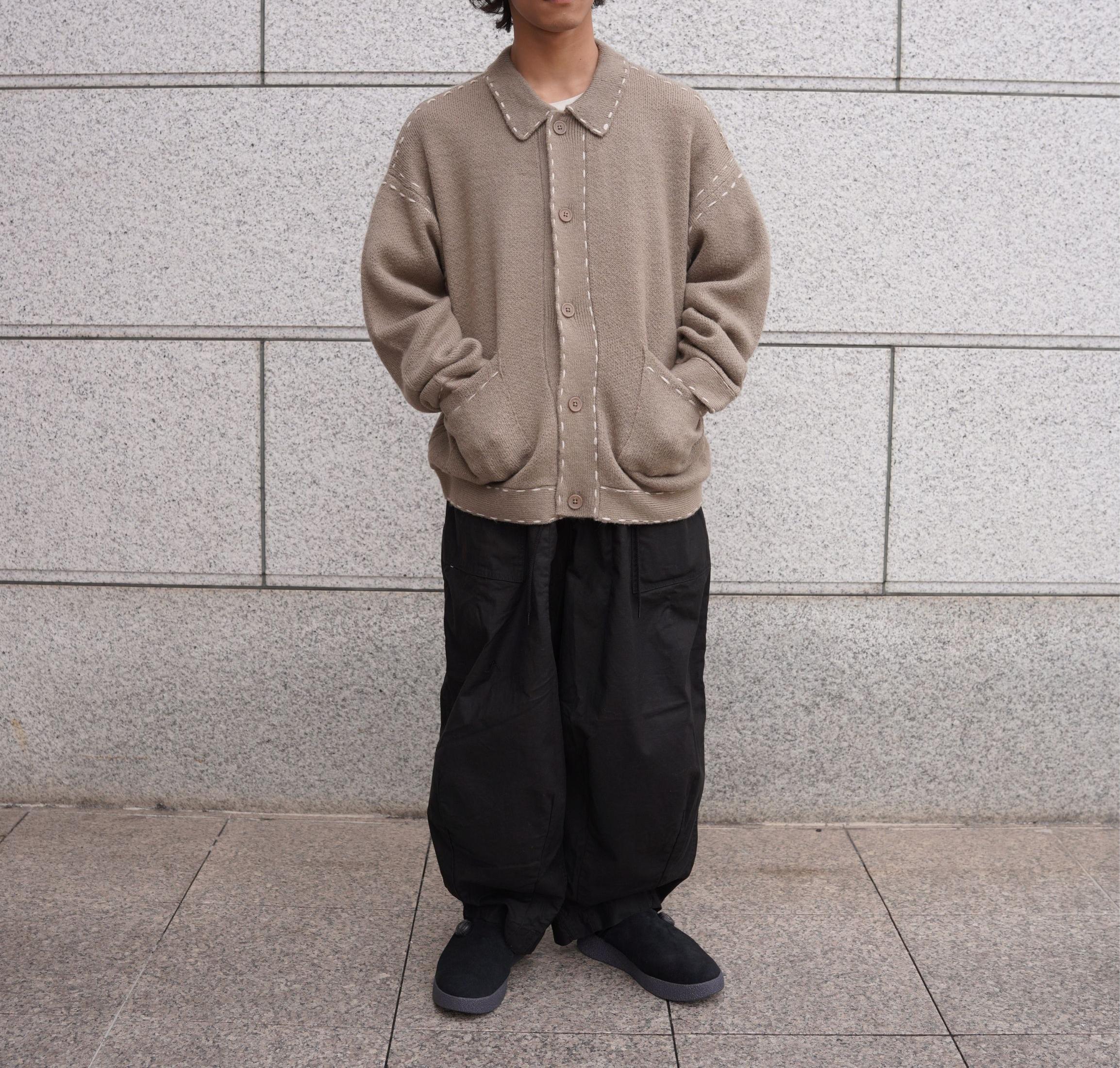 B omnivore/ビーオムニボー 起毛KNIT HAND JACKET ベージュ