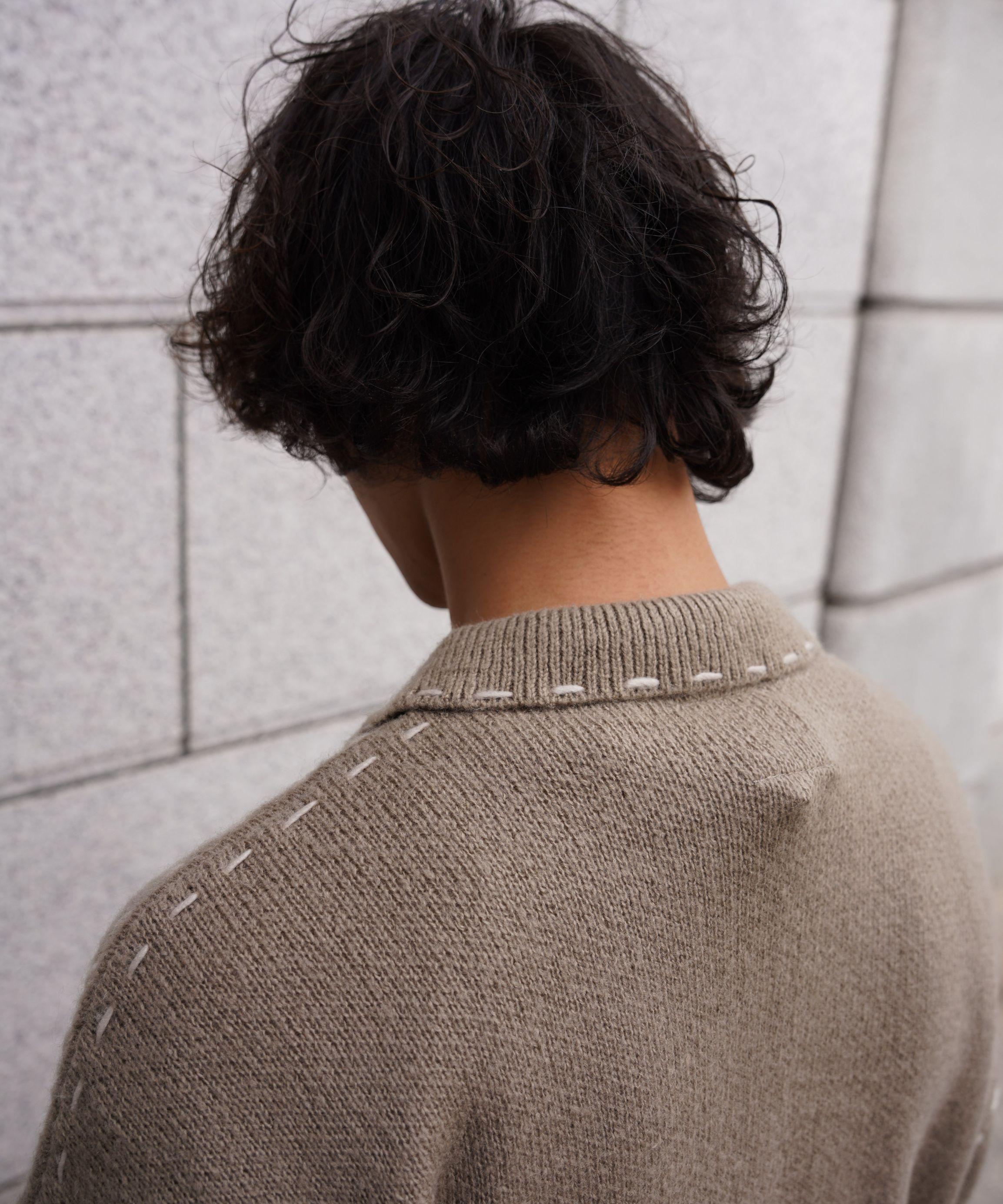 B omnivore/ビーオムニボー 起毛KNIT HAND JACKET ベージュ