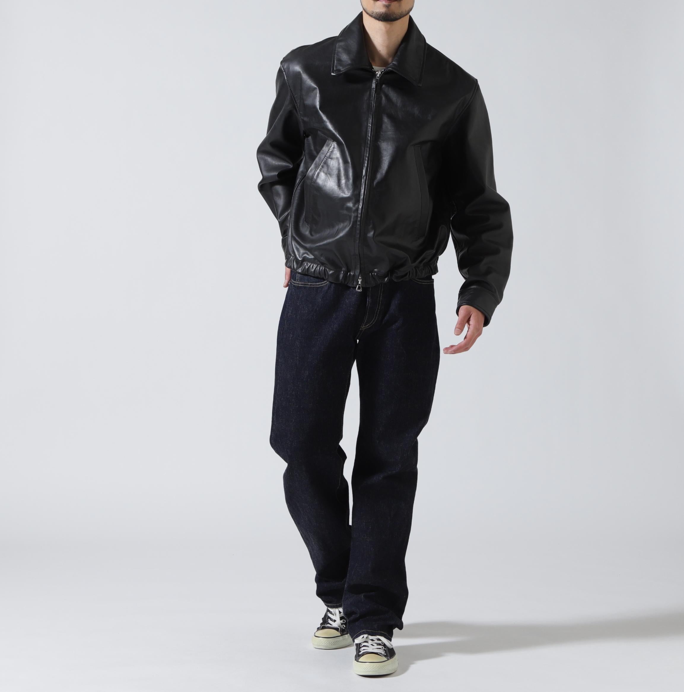 YOKE×吾亦紅/ヨーク×ワレモコウ/LEATHER ZIP BLOUSON Exclusive/吾亦紅別注 ブラック