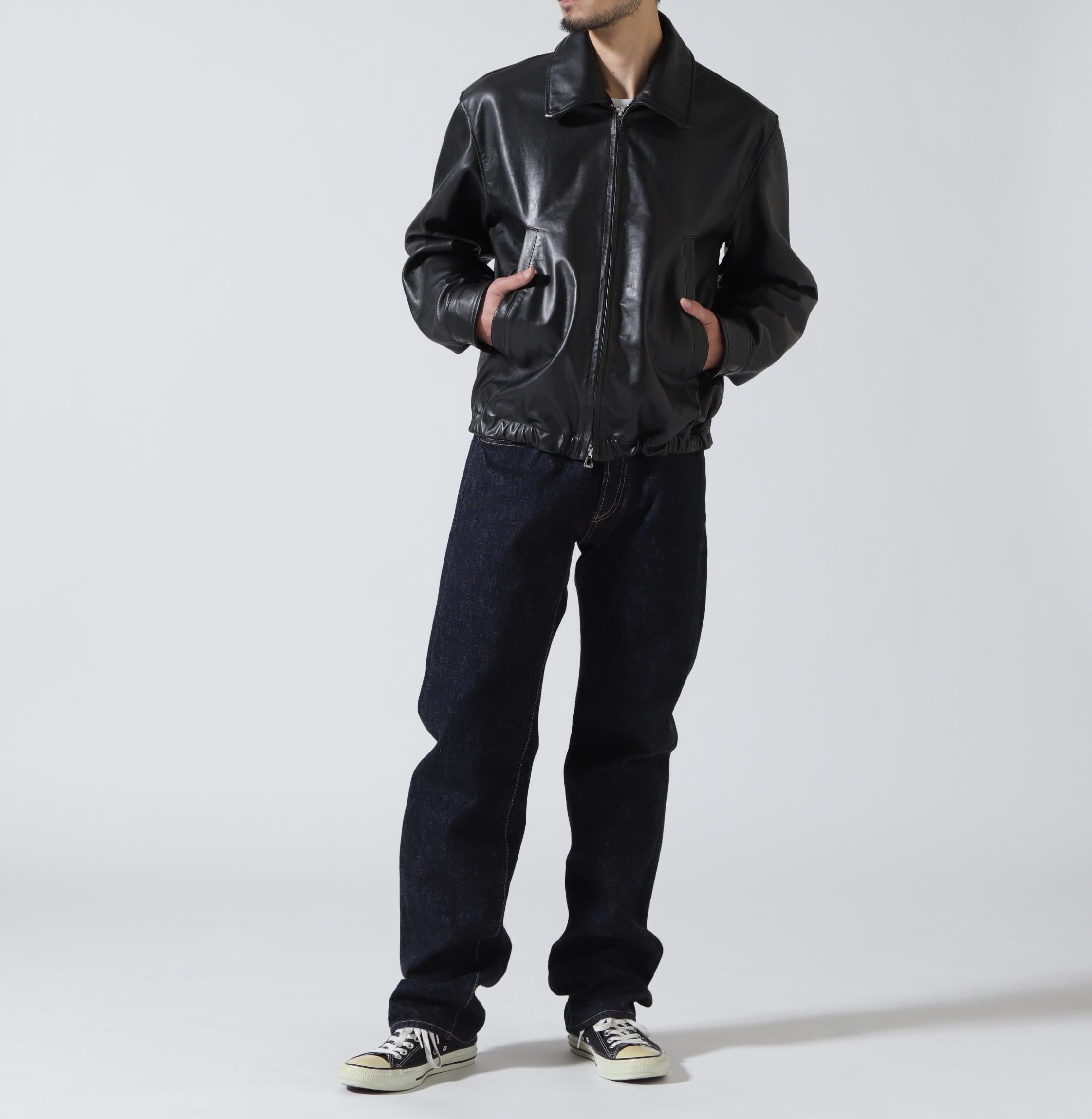 YOKE×吾亦紅/ヨーク×ワレモコウ/LEATHER ZIP BLOUSON Exclusive/吾亦紅別注 ブラック