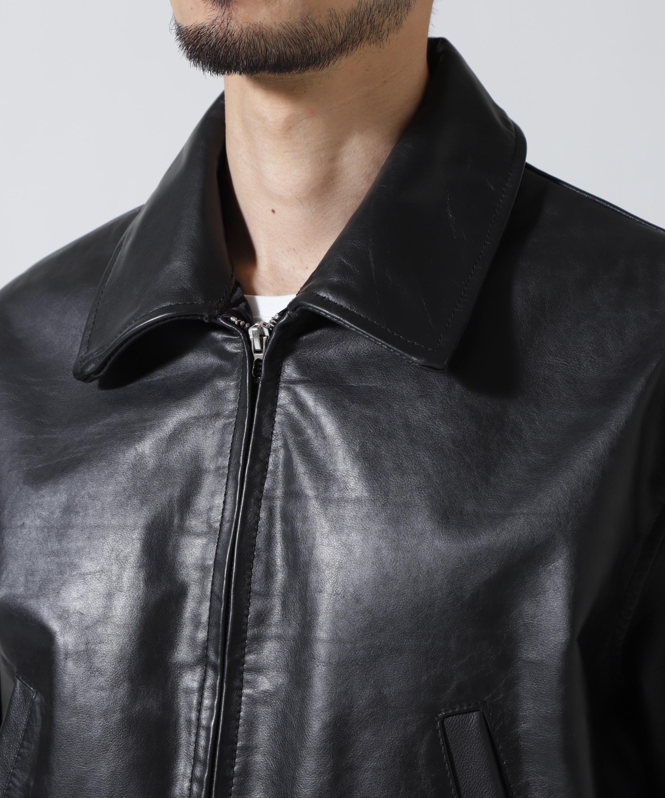 YOKE×吾亦紅/ヨーク×ワレモコウ/LEATHER ZIP BLOUSON Exclusive/吾亦紅別注 ブラック