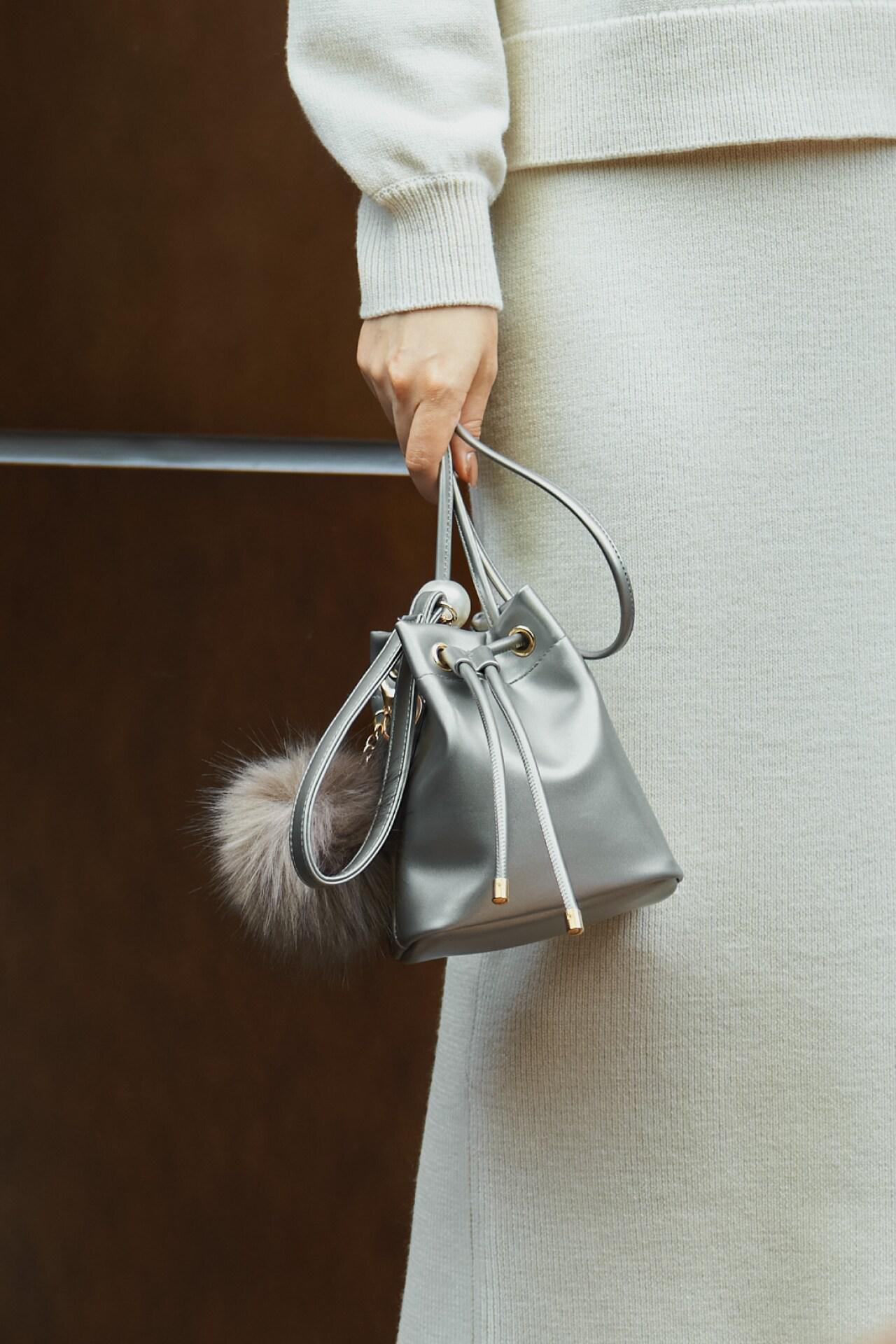 パールバケットバック シルバー