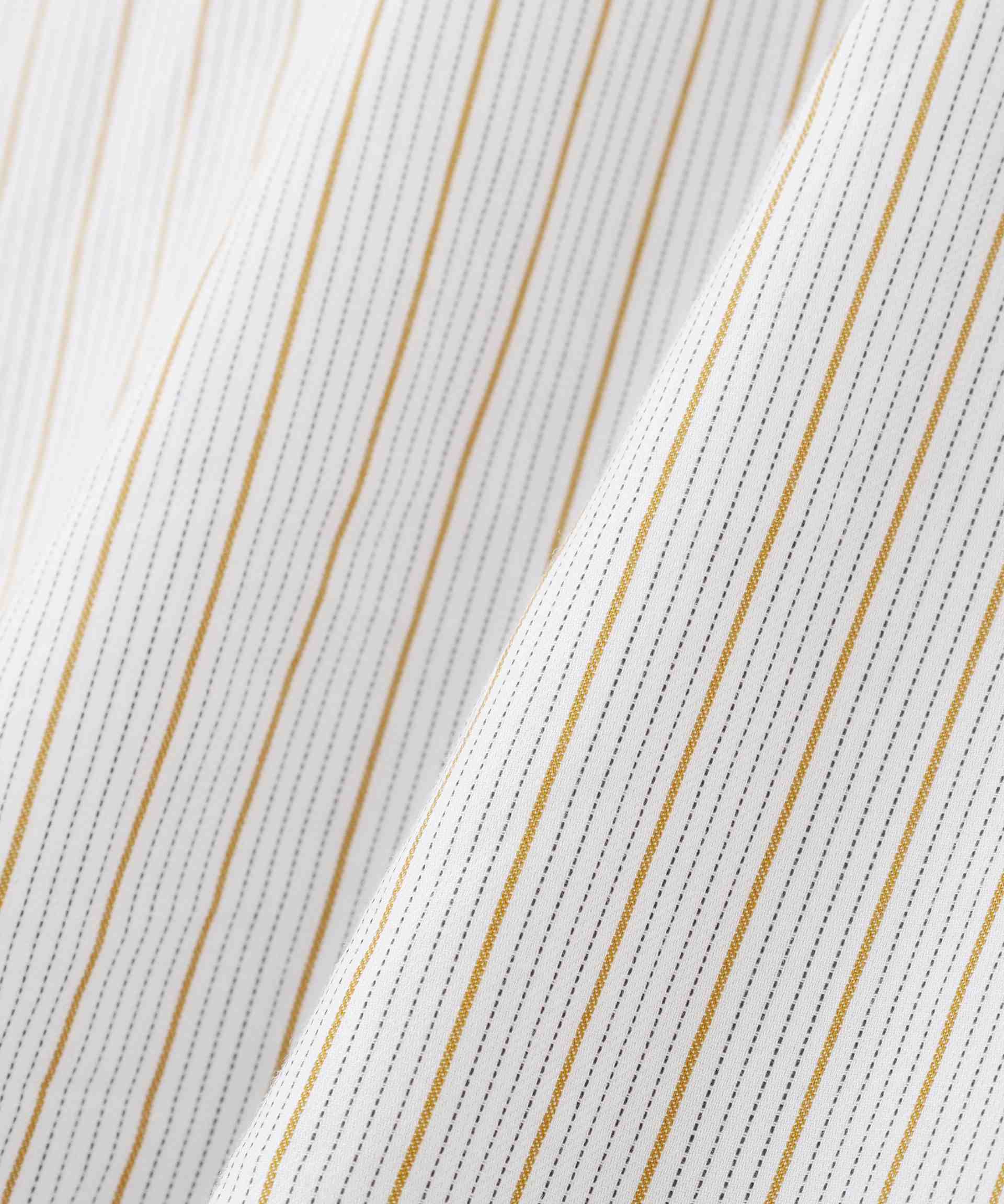 スタンドフリルブラウス ホワイト×ベージュストライプ3