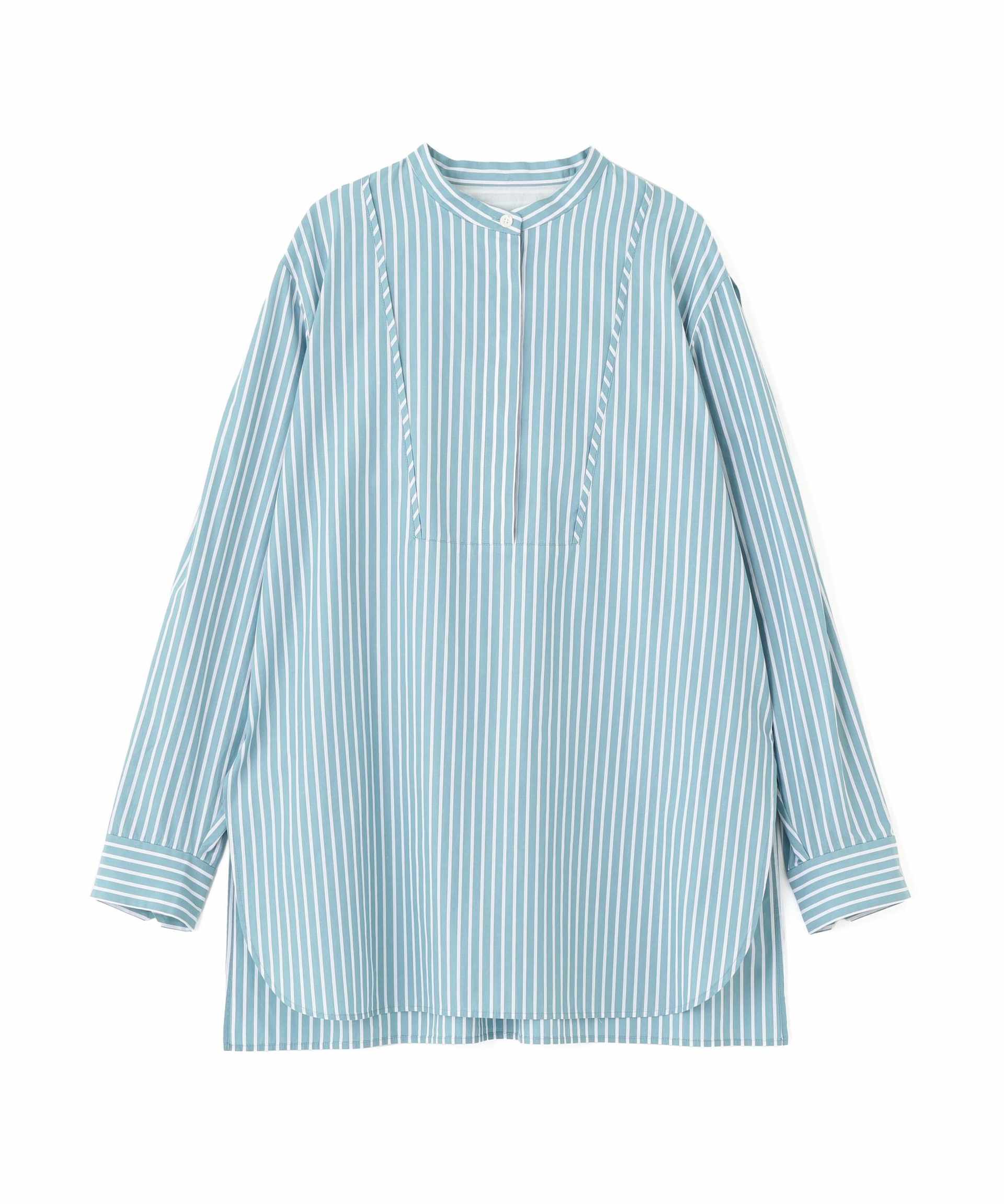 ストライプオーバーブラウス グリーンストライプ3