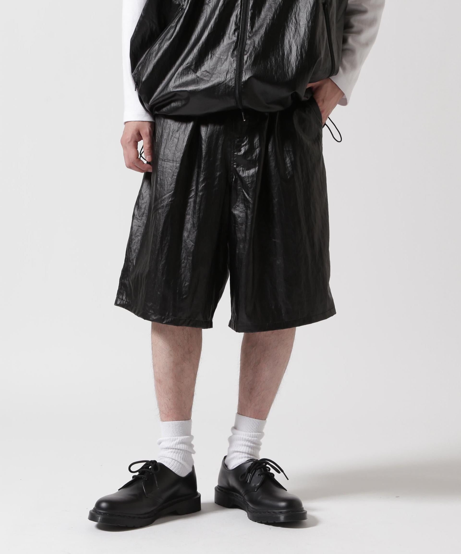 F><13NDS/フレンズ/TENCEL COATING SHO>TS ブラック