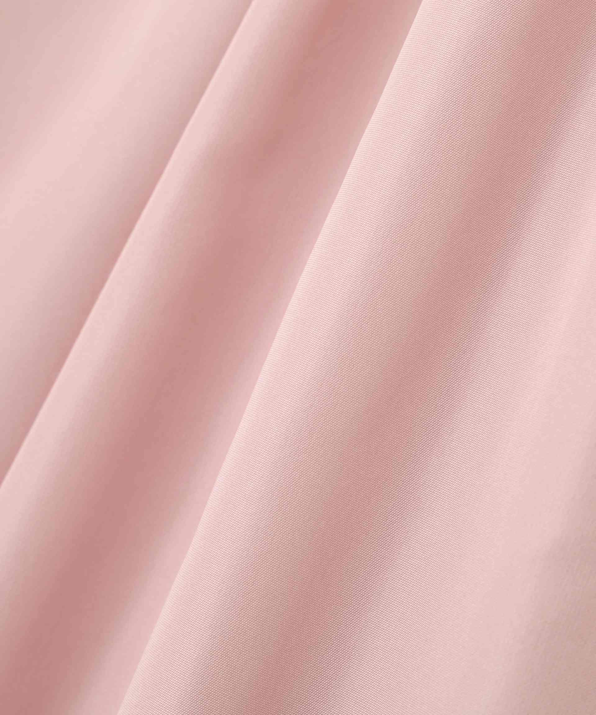 タックフレアボウブラウス ローズピンク