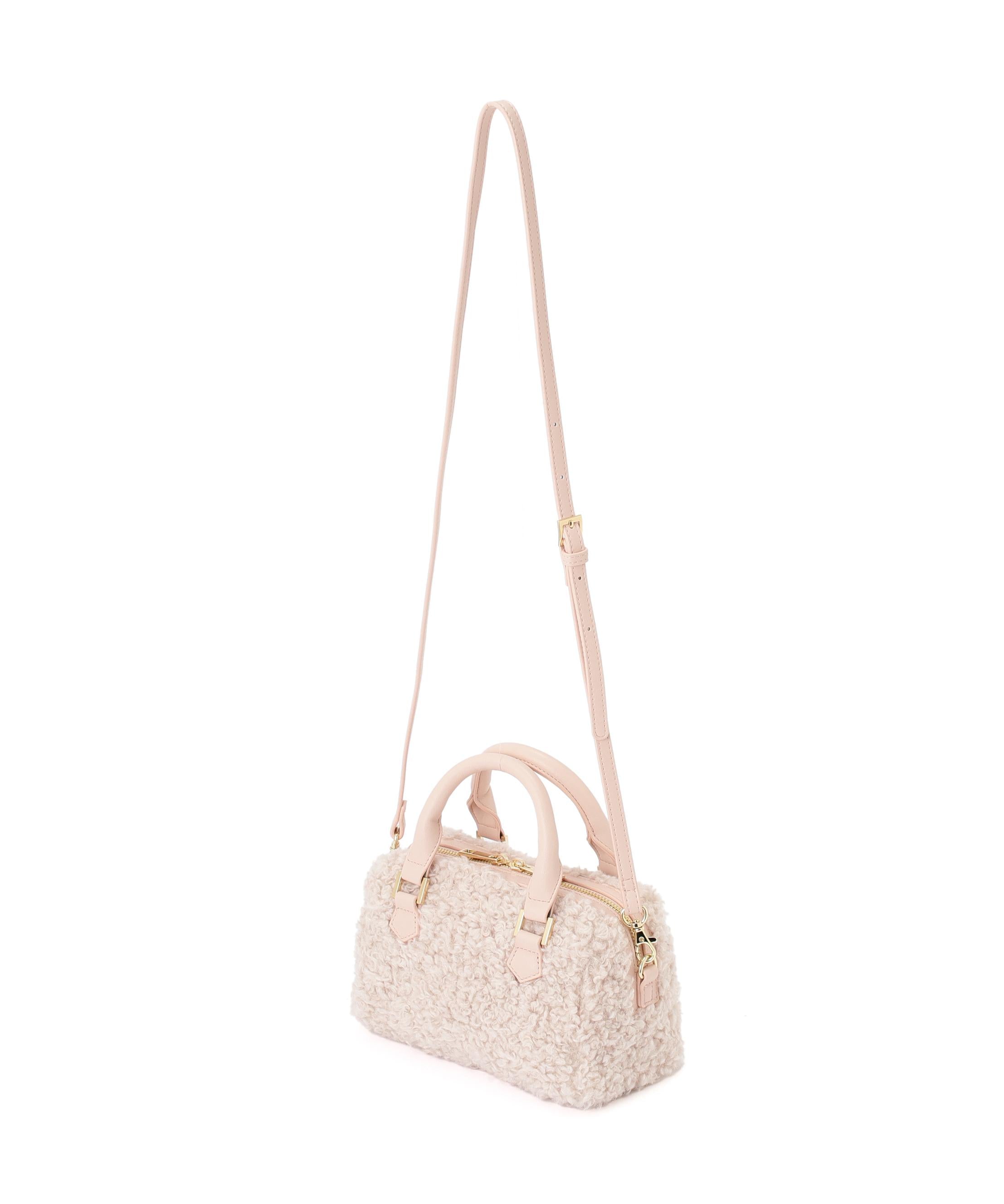 ボアミニボストン ピンク