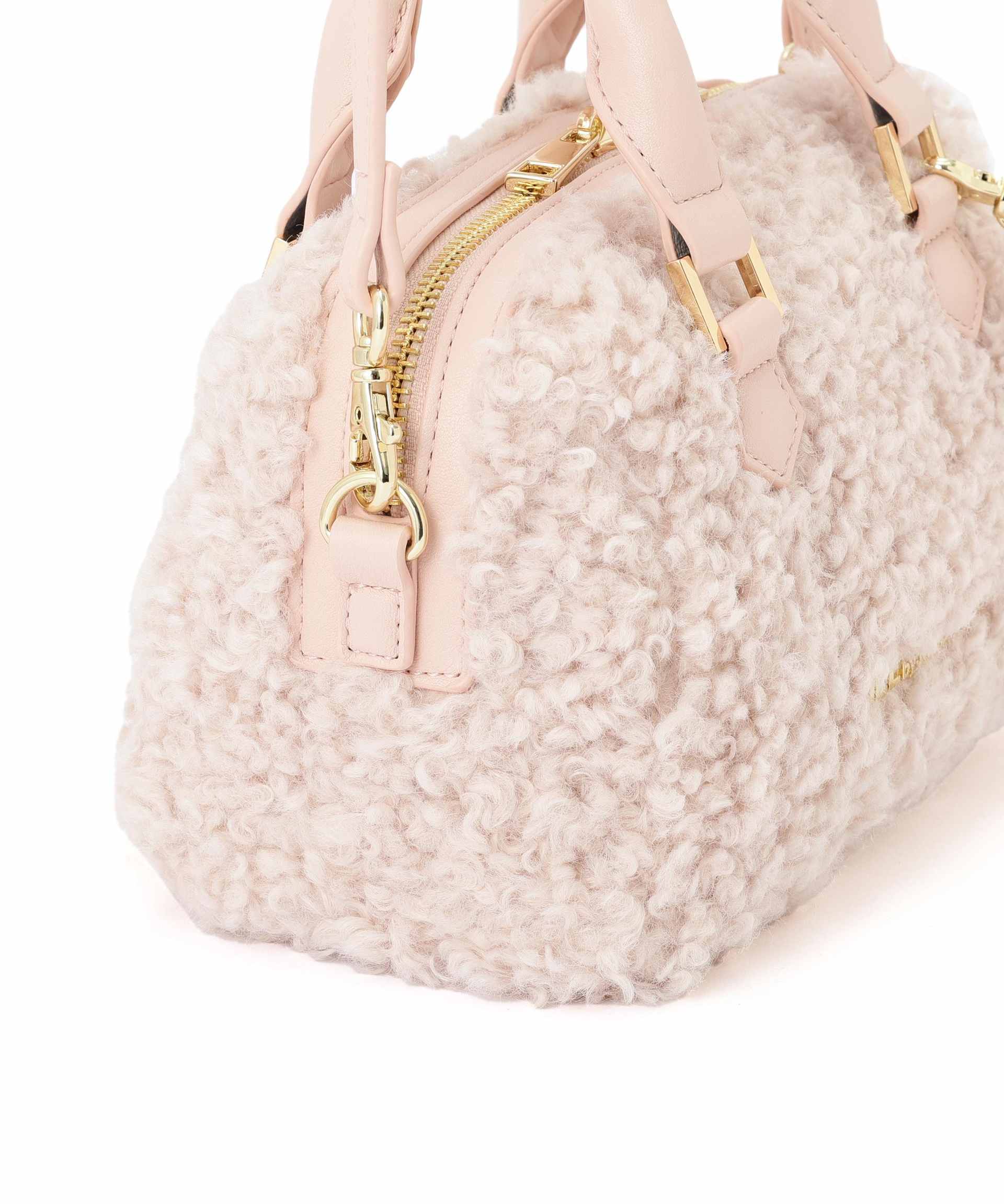 ボアミニボストン ピンク