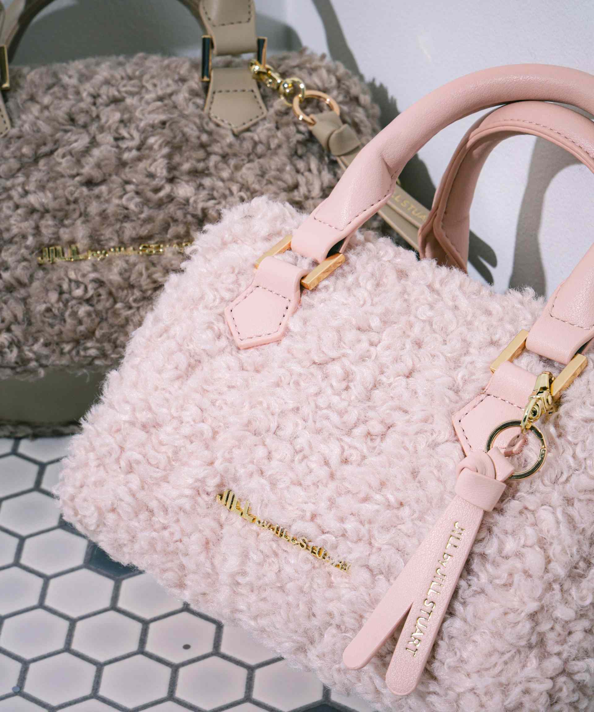 ボアミニボストン ピンク