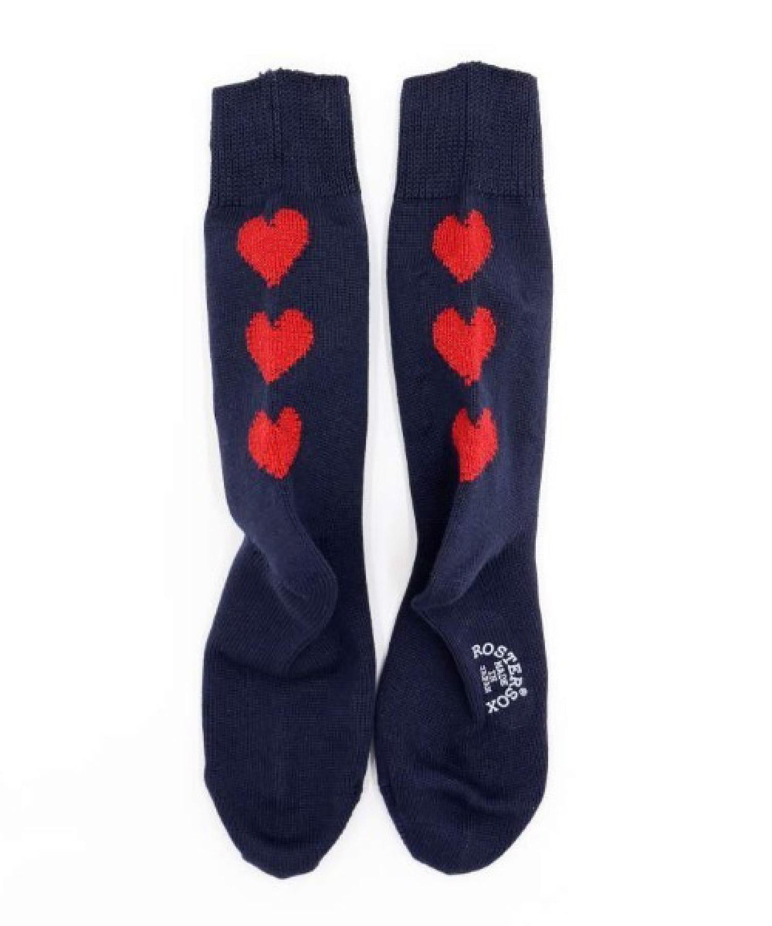 ROSTER SOX/ロスターソックス/Heart by X by SOX ネイビー