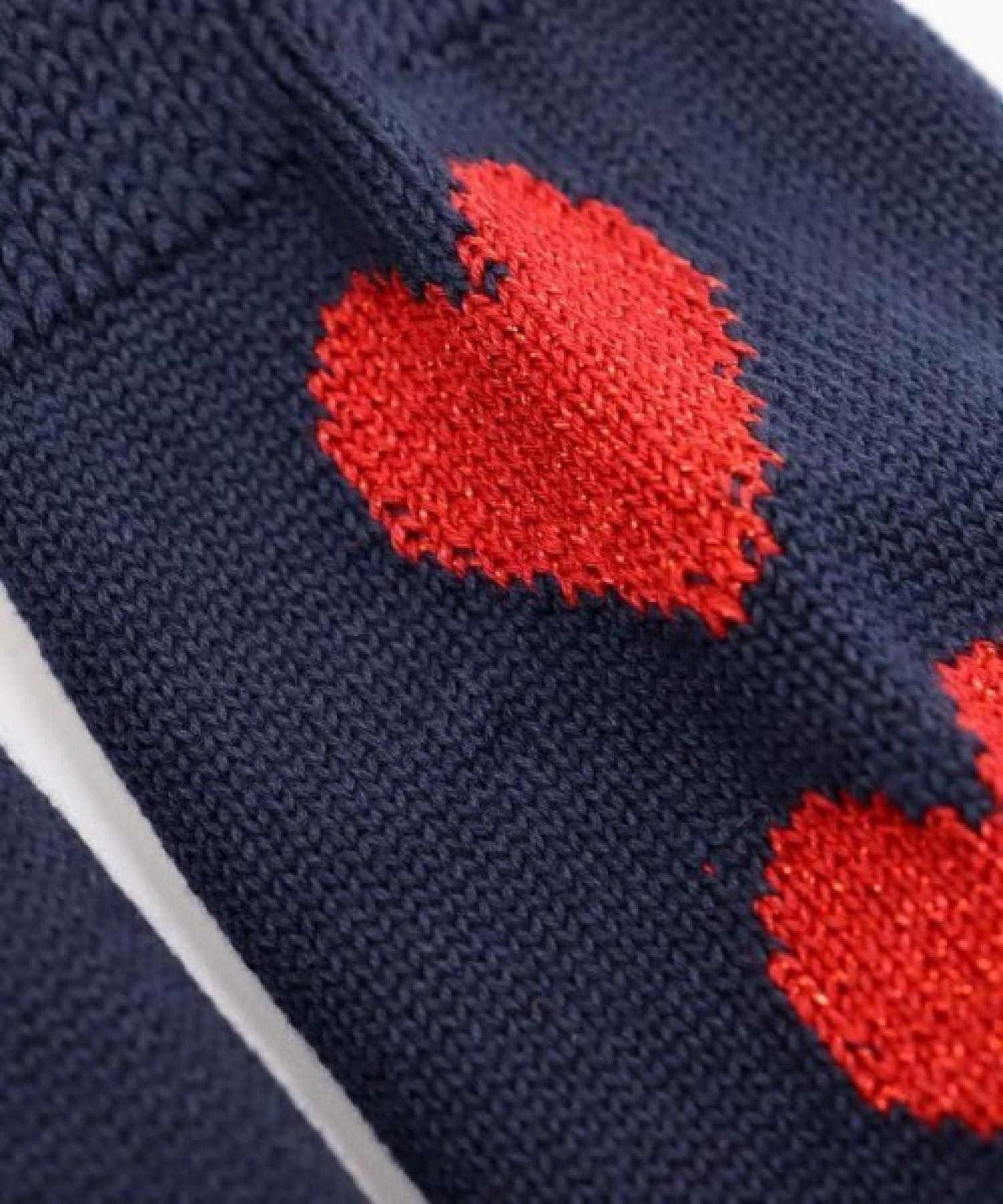 ROSTER SOX/ロスターソックス/Heart by X by SOX ネイビー