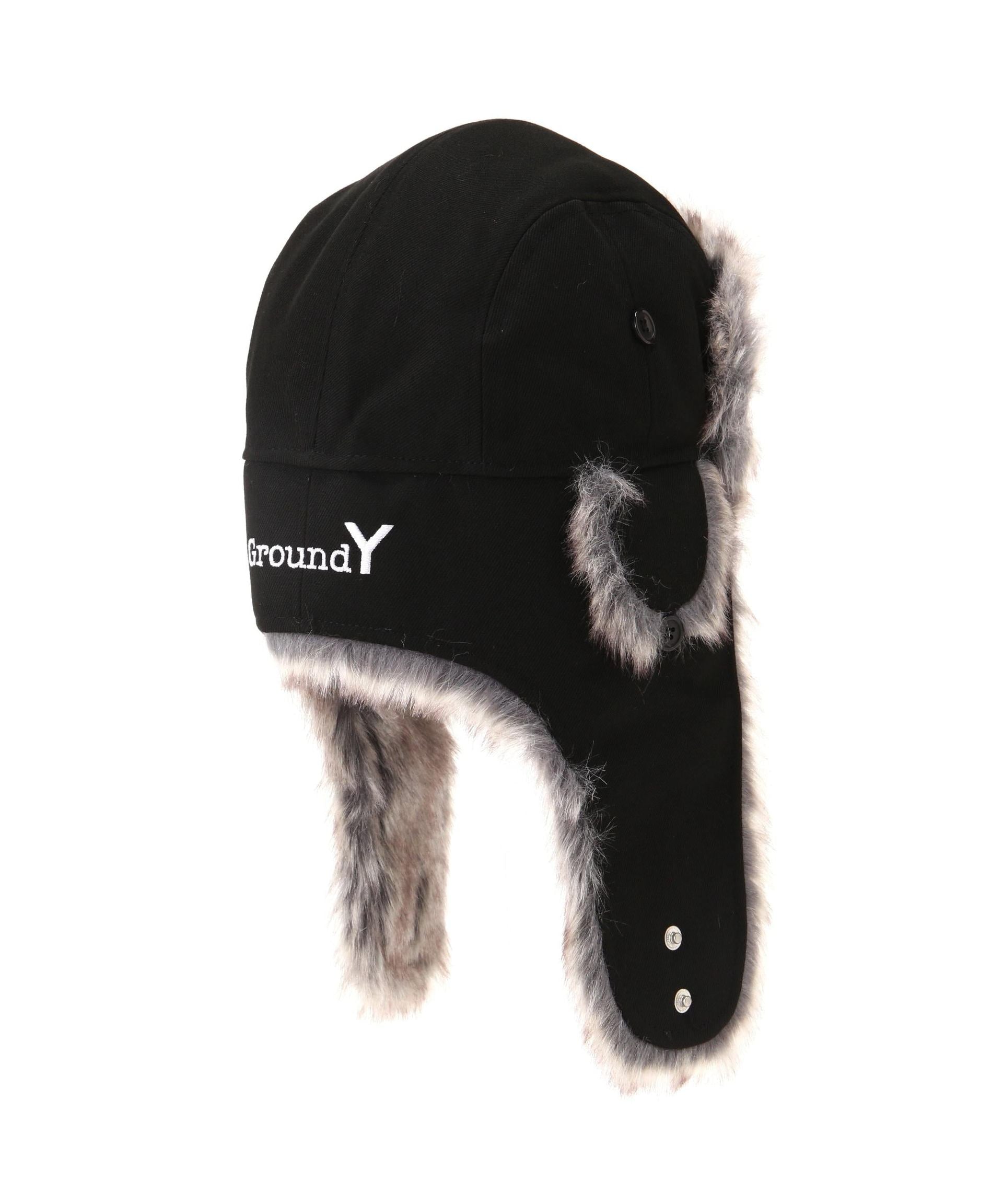 Ground Y×NEWERA/グラウンド ワイ/GROUND Y LOGO THE TRAPPER ブラック