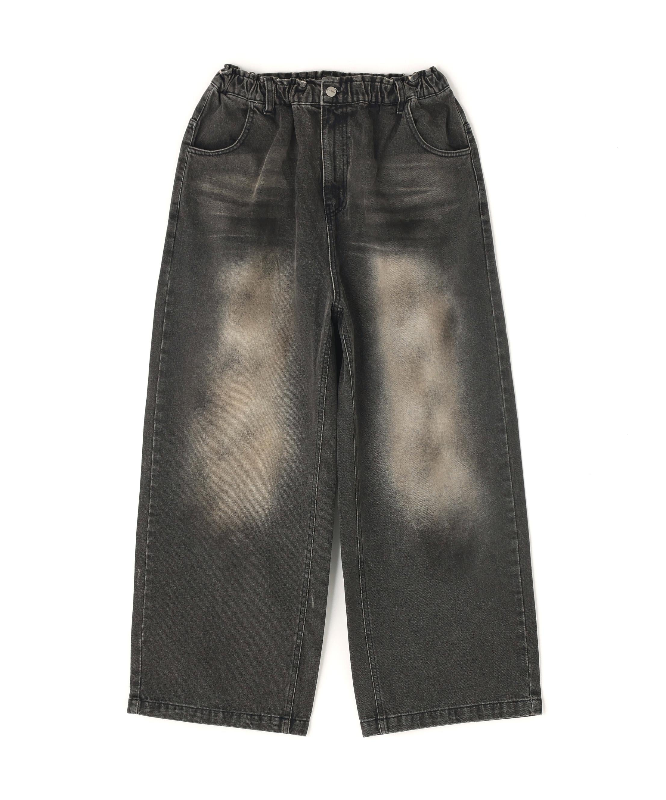 SIS/エスアイエス/Dirty Denim Pants ブラック