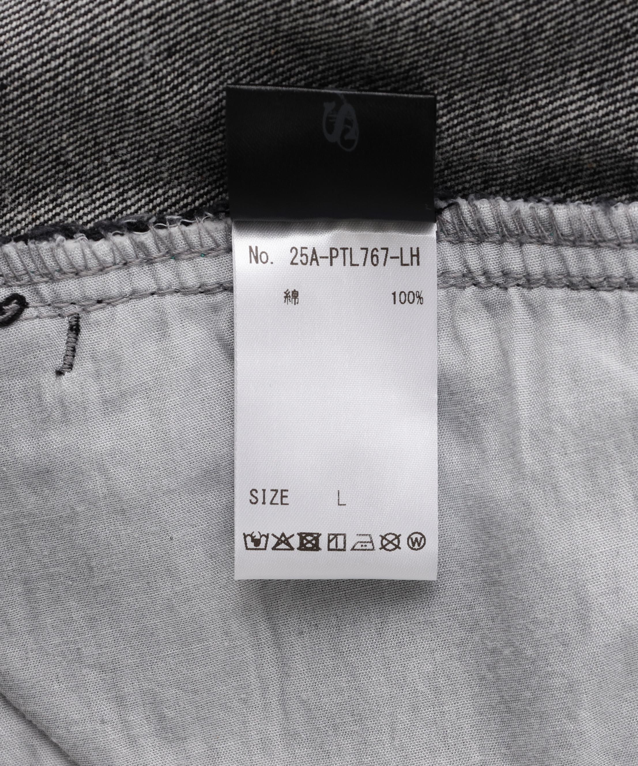 SIS/エスアイエス/Washed Denim Wide Pants Black ブラック