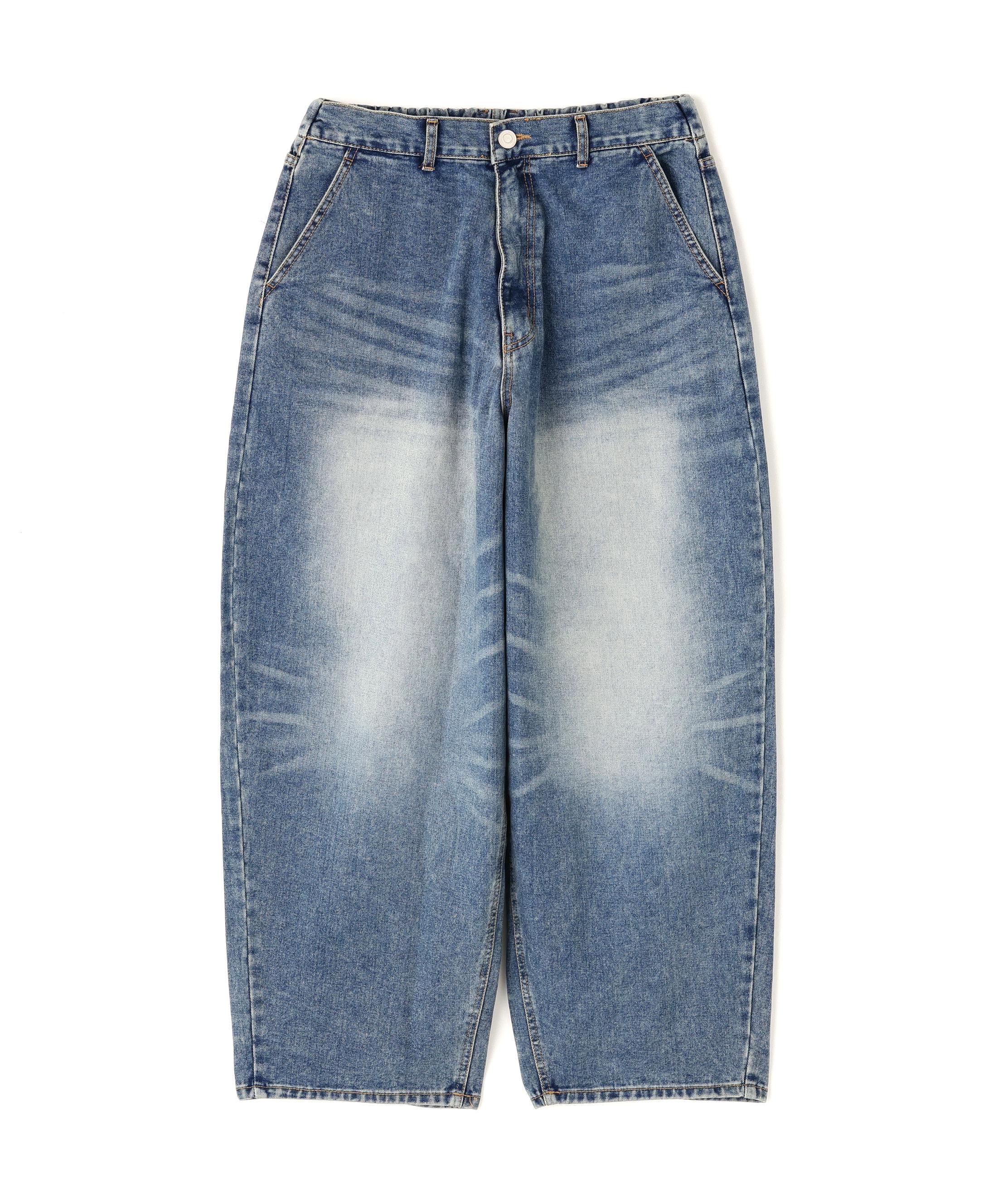 SIS/エスアイエス/Washed Denim Wide Pants Blue ブルー