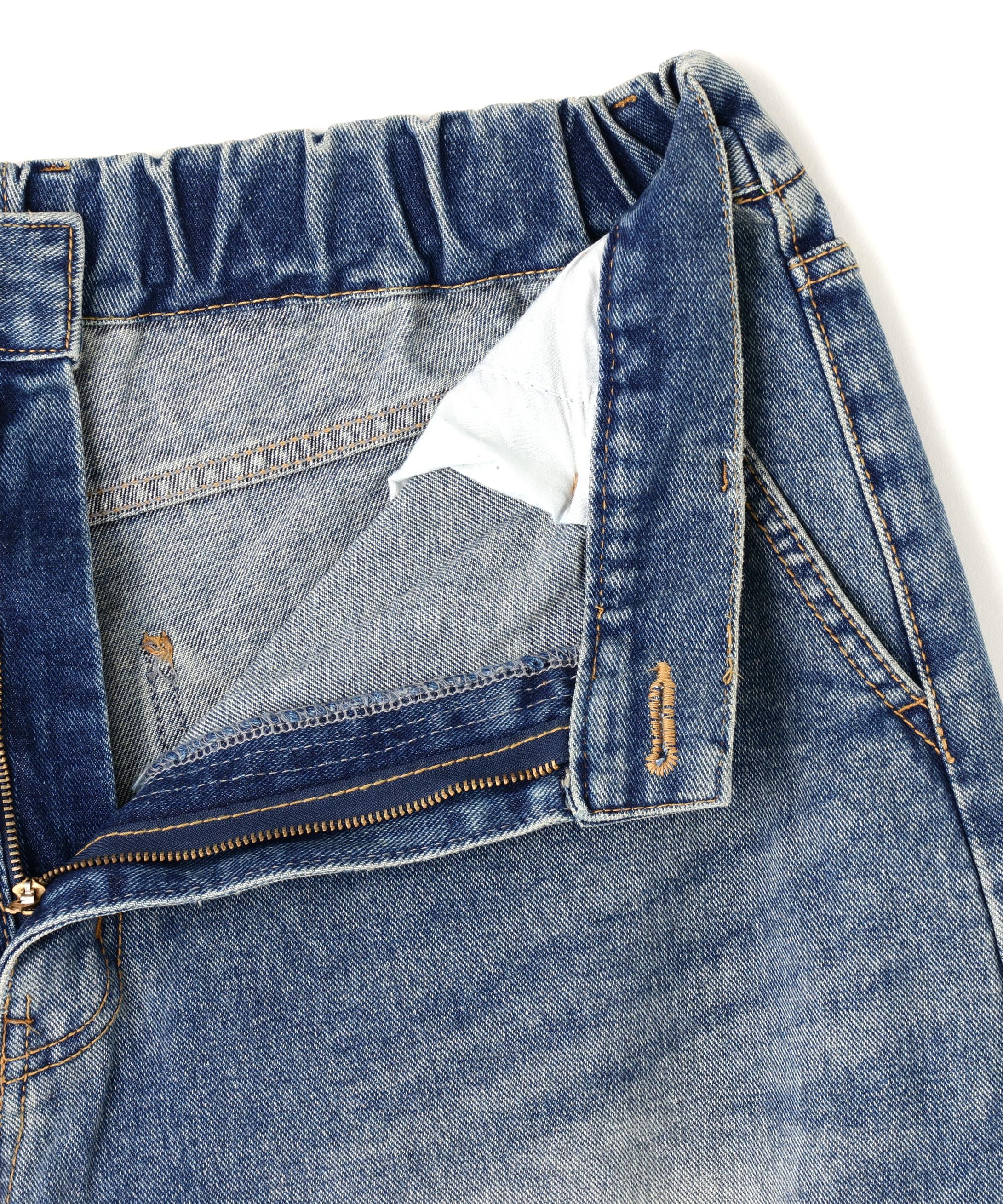 SIS/エスアイエス/Washed Denim Wide Pants Blue ブルー