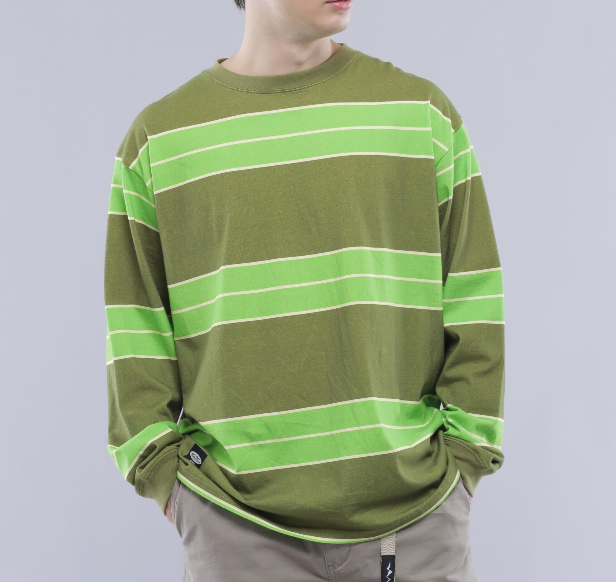 MANASTASH/マナスタッシュ/ABERDEEN RUGGER L/S TEE オリーブ