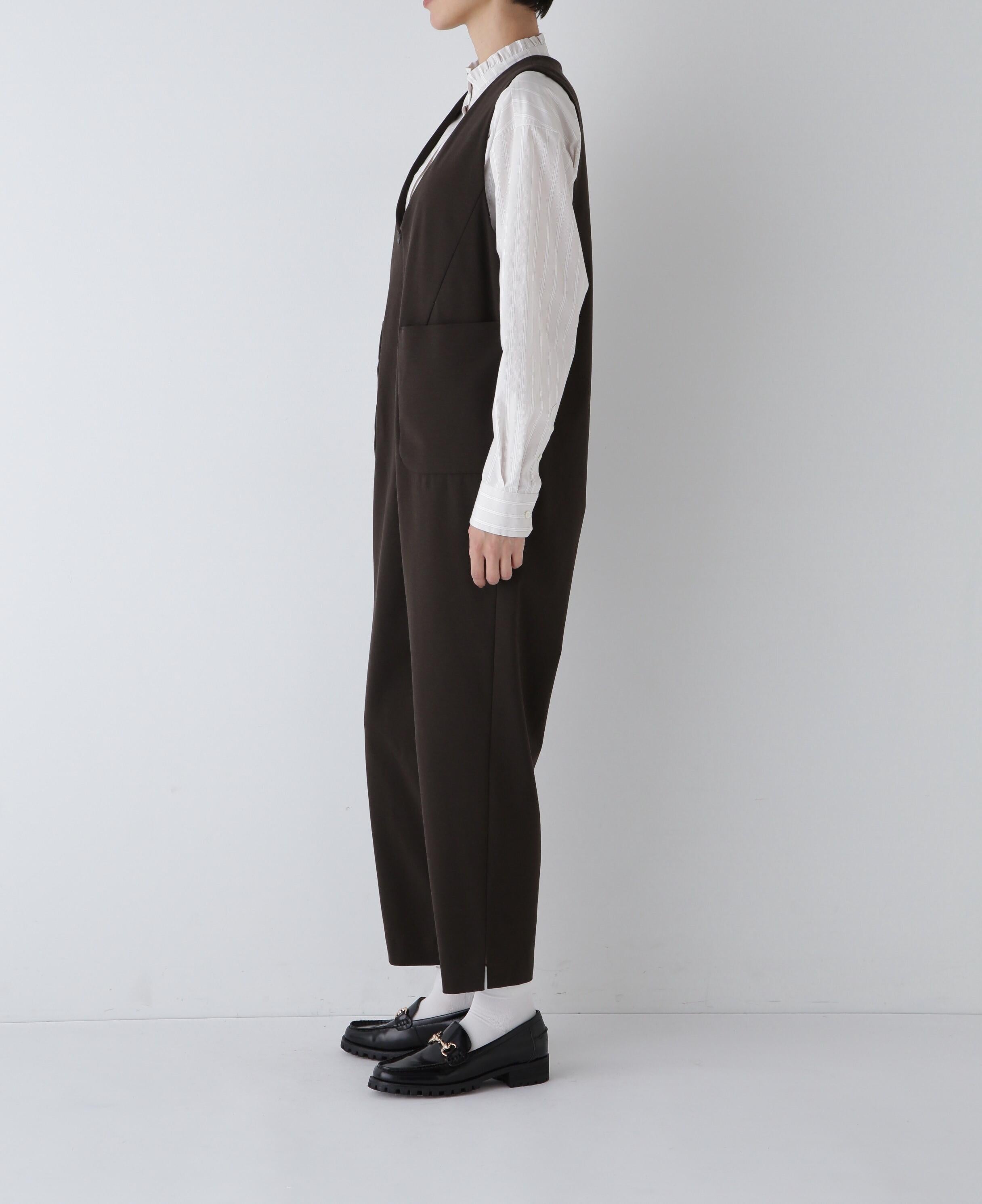 ◆ストレッチポンチオールインワン ブラウン