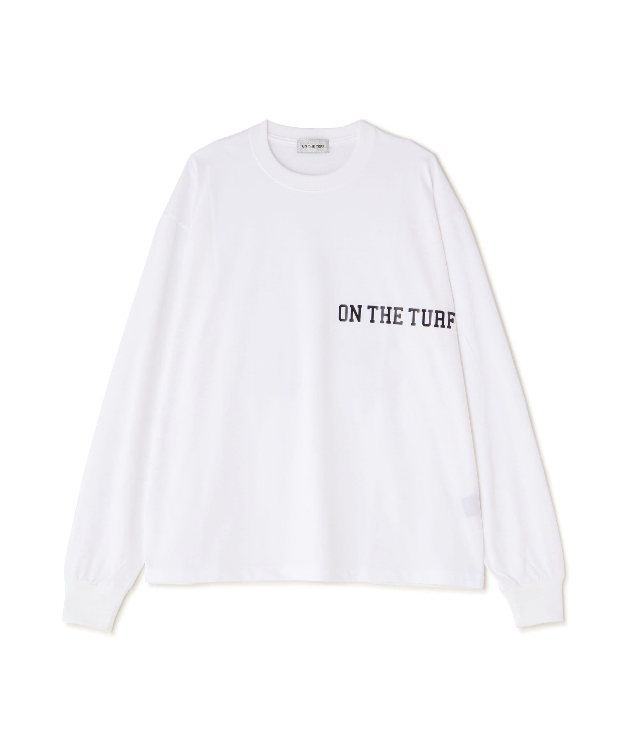 ON THE TU>F<オン ザ ターフRACKSIDE TEE ホワイト