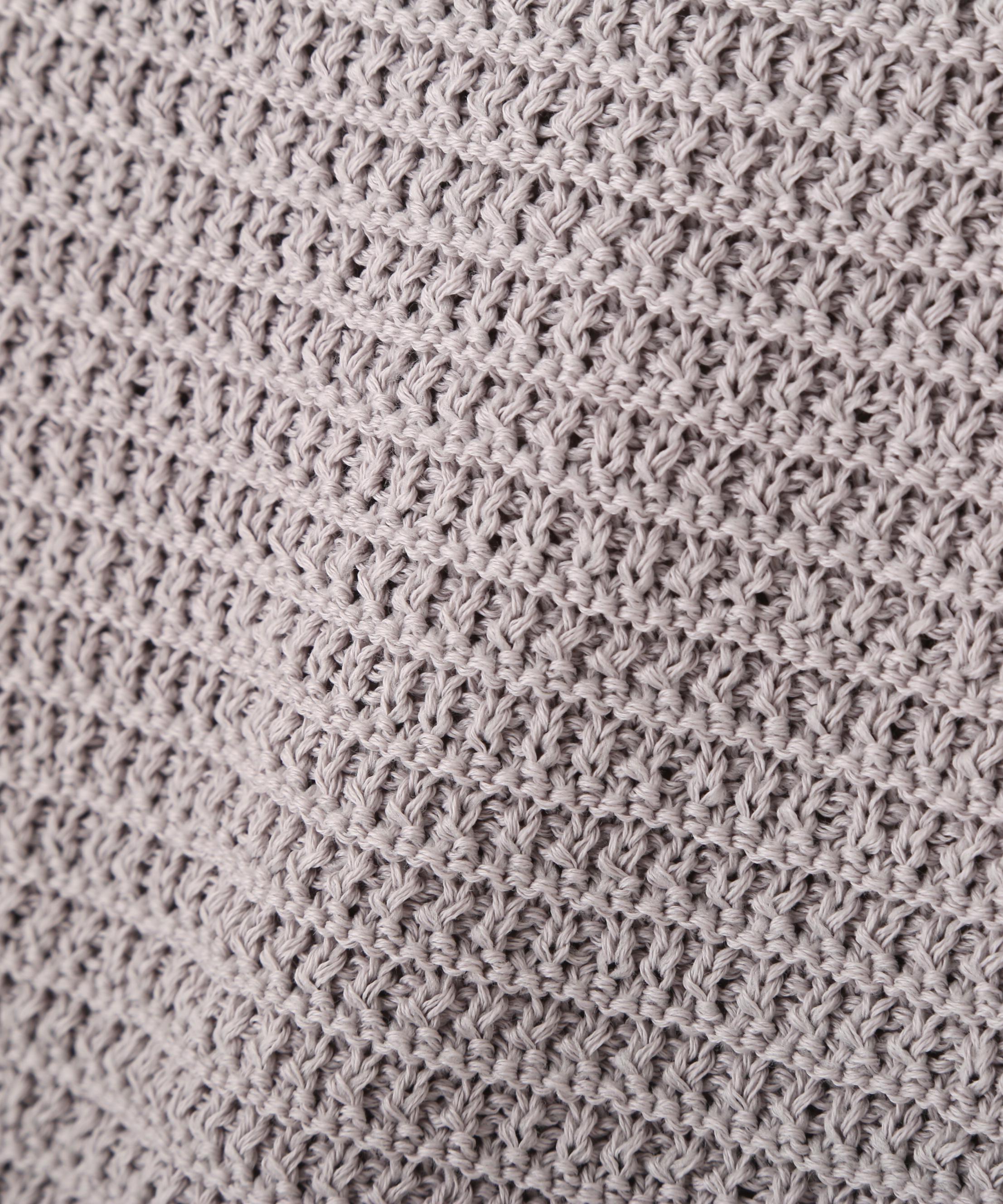 ギマコットン地柄ベスト ライトグレー