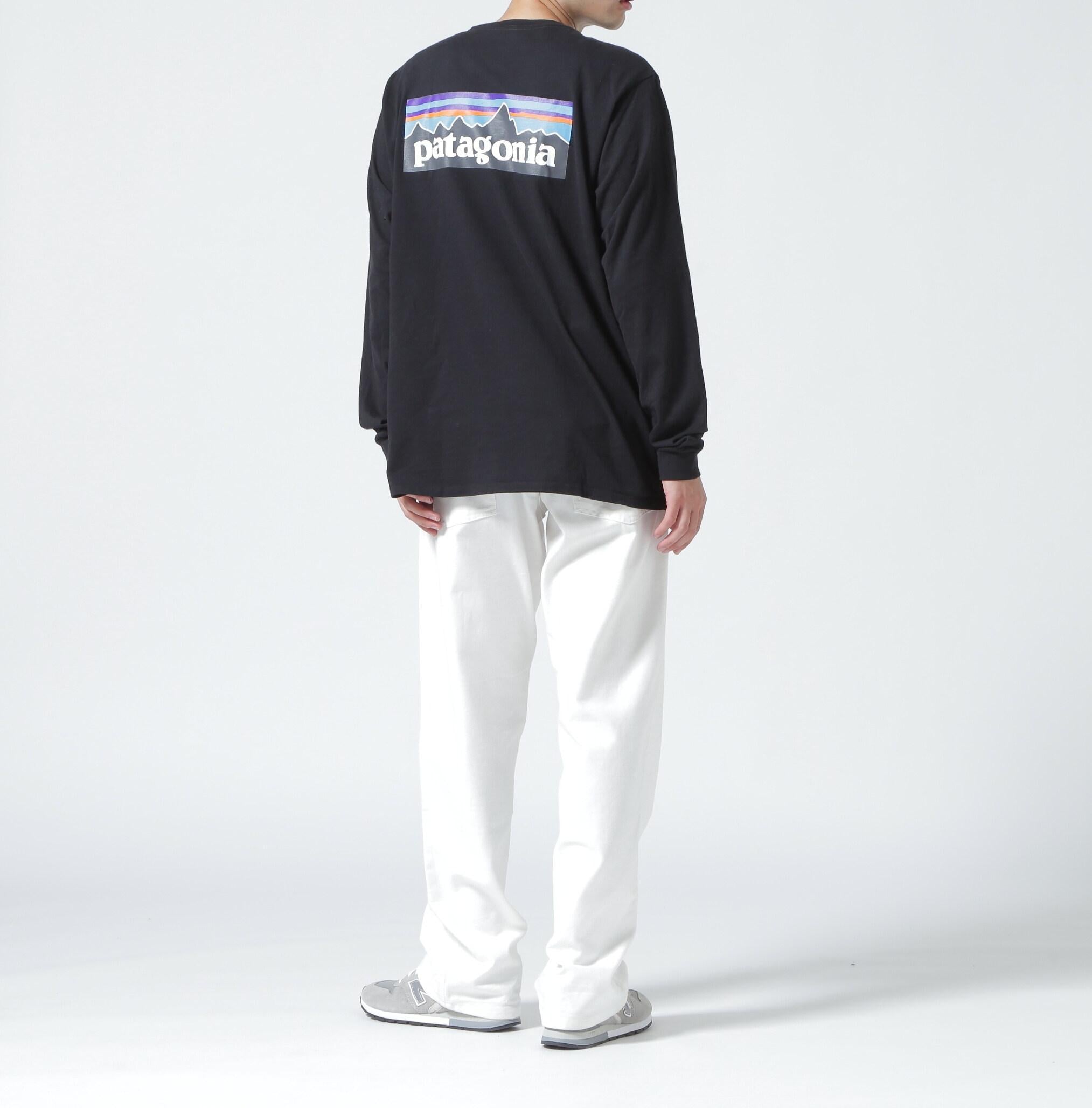 Patagonia/パタゴニア メンズ・ロングスリーブ・P-6ロゴ・レスポンシビリティー ブラック