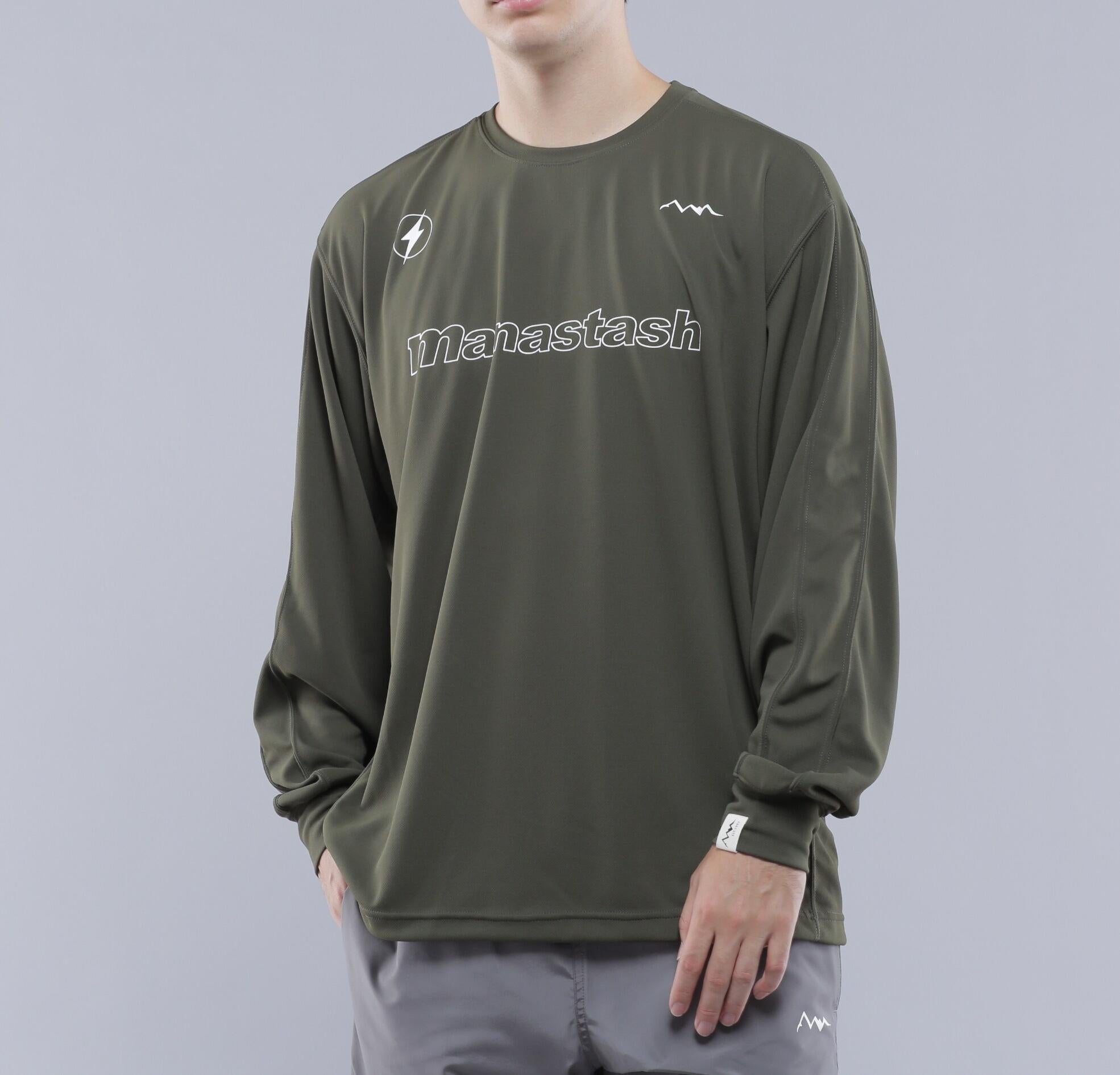 MANASTASH/マナスタッシュ/MANASTASH TECH L/S TEE オリーブ